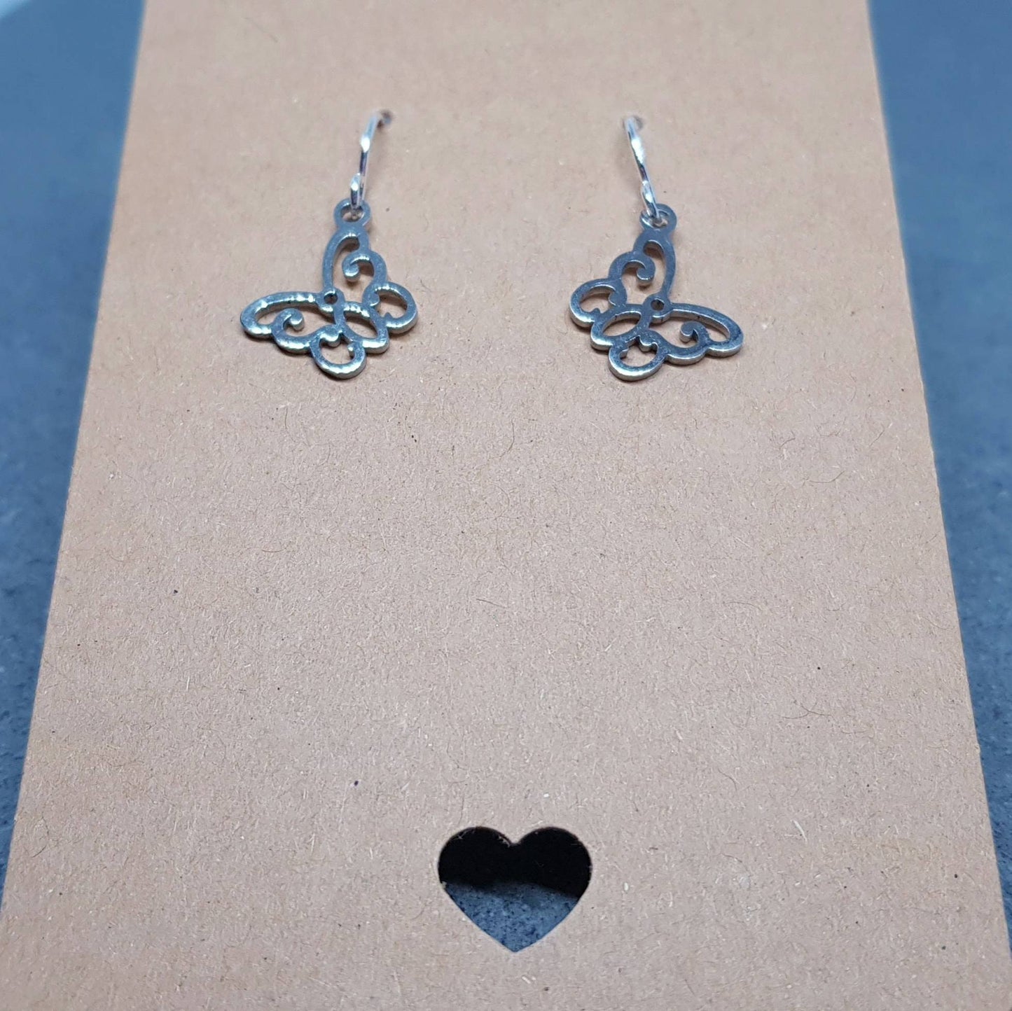 Butterfly Earrings, Hypoallergenic Ear Wires, Butterfly Gift, Silver Butterfly Earrings, Stainless Steel Butterfly Earrings