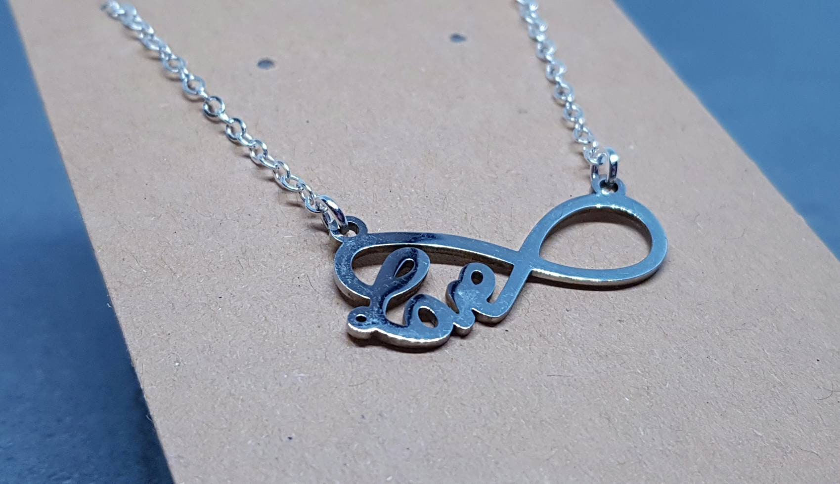 Infinity Necklace, Love Choker, Stainless Steel Necklace, Sterling Silver Jewellery