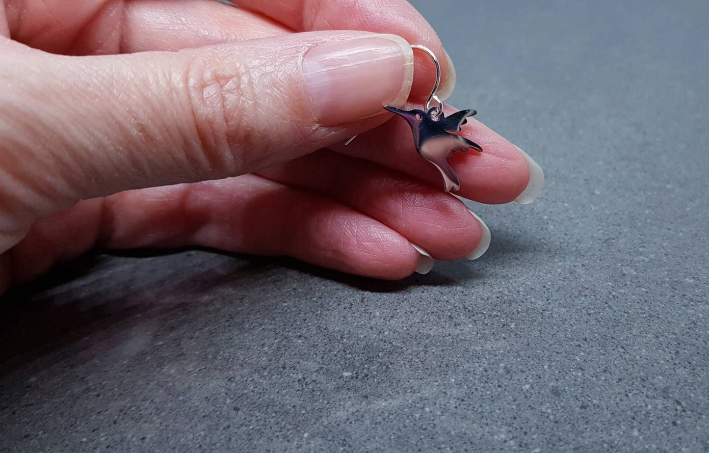 Hummingbird Earrings, Hypoallergenic Ear Wires, Silver Hummingbird Earrings, Silver Earrings, Stainless Steel Hummingbird Earrings