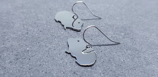 Guinea Pig Earrings, Hypoallergenic Ear Wires, 925 Sterling Silver Hooks, Silver Plated Hooks, Stainless Steel