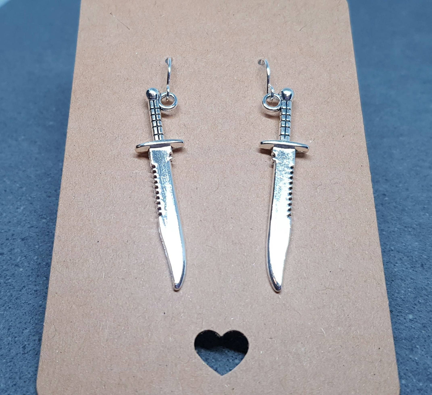 Dagger Earrings, Hypoallergenic Ear Wires, Sword Earrings, Gothic Jewellery