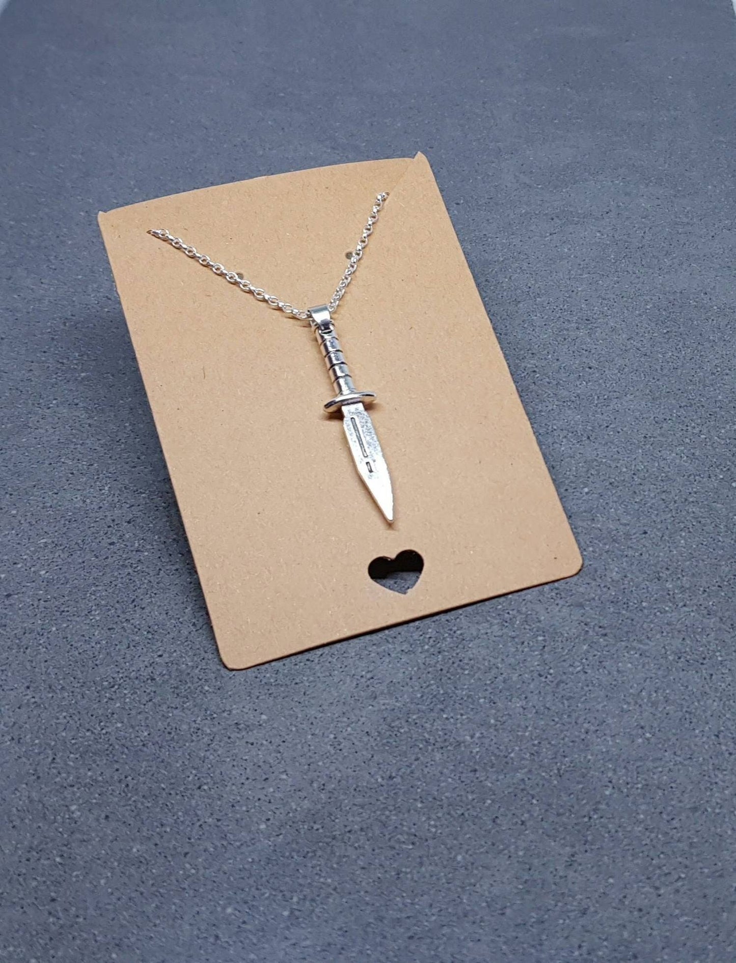 Dagger Chokers, Sword Choker, Silver Dagger Necklace, Gothic Jewellery, UK