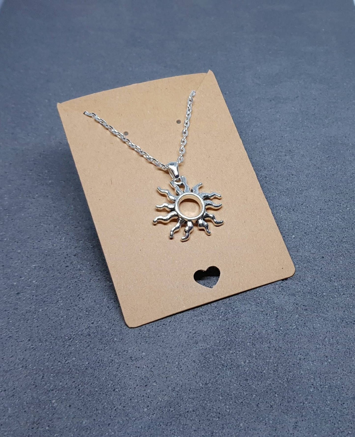 Sun Choker, Sun Necklace, Sterling Silver, Minamalistic Choker, Celestial Choker, Sunburst Necklace, Choice of Lengths