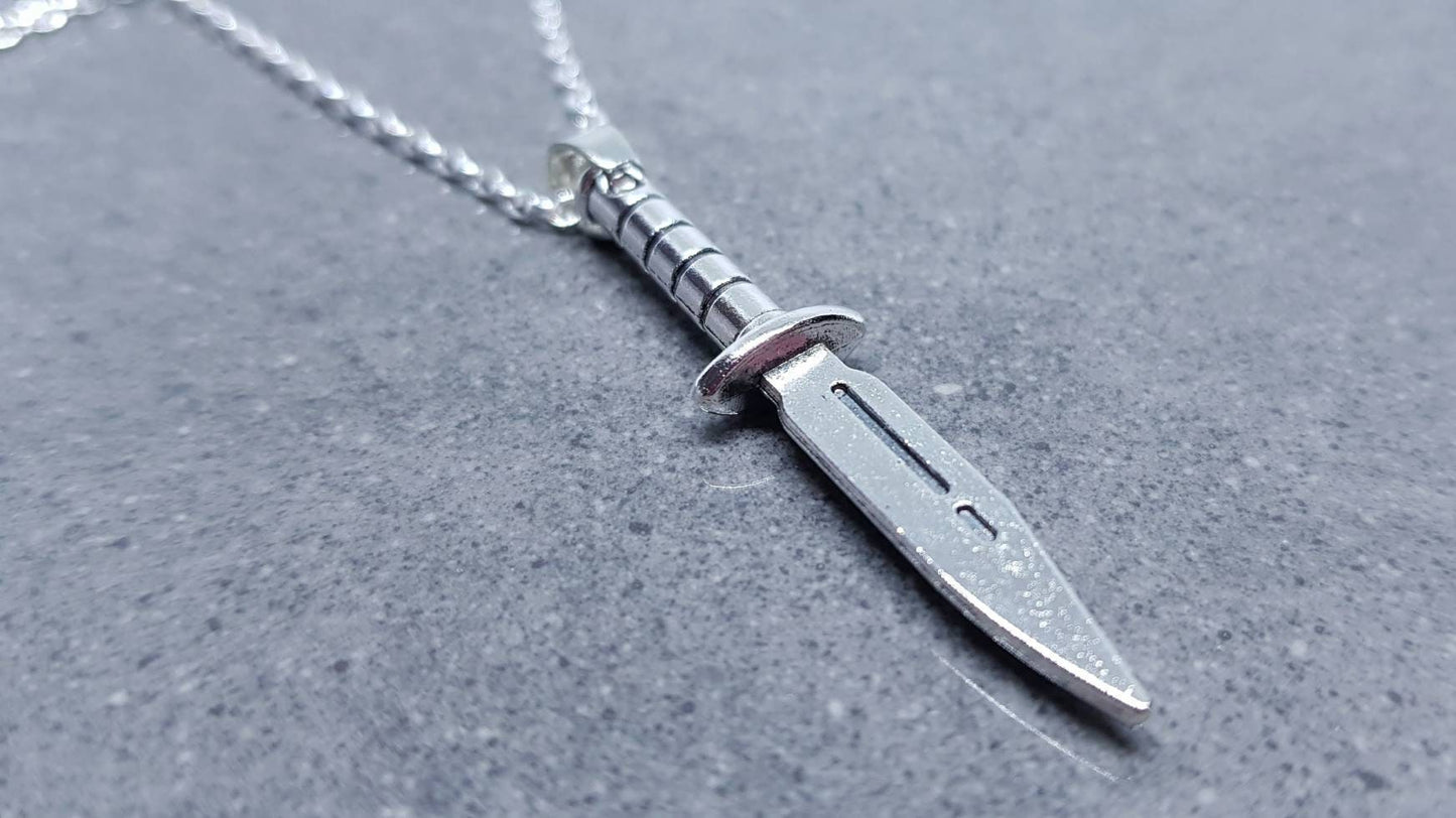 Dagger Chokers, Sword Choker, Silver Dagger Necklace, Gothic Jewellery, UK