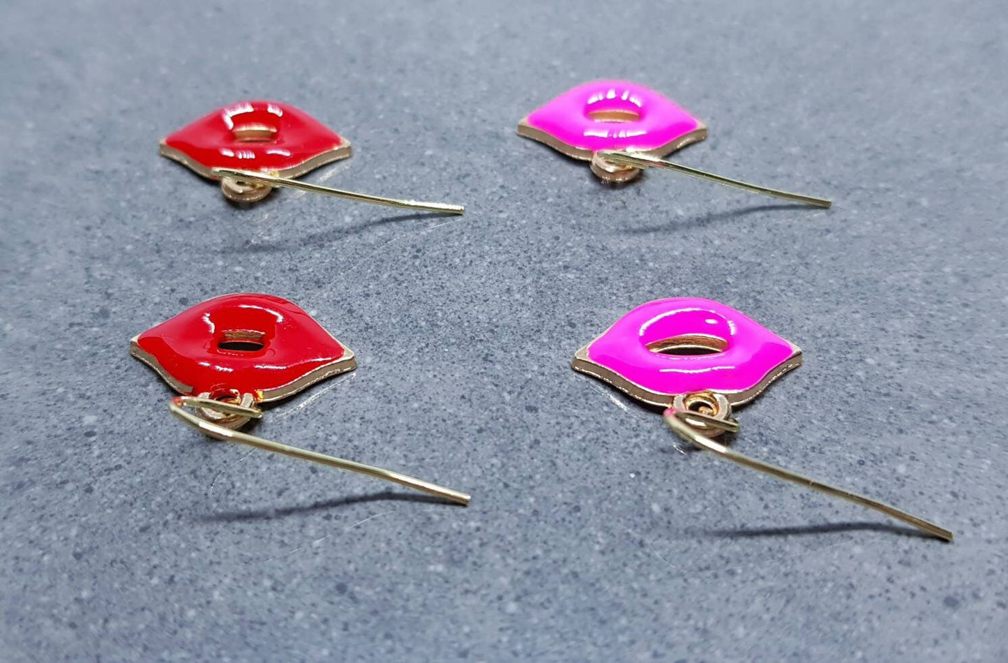 Red Lips Earrings, Pink Lips, Hypoallergenic Earrings, Sexy Lips Earrings, Kitsch Gifts
