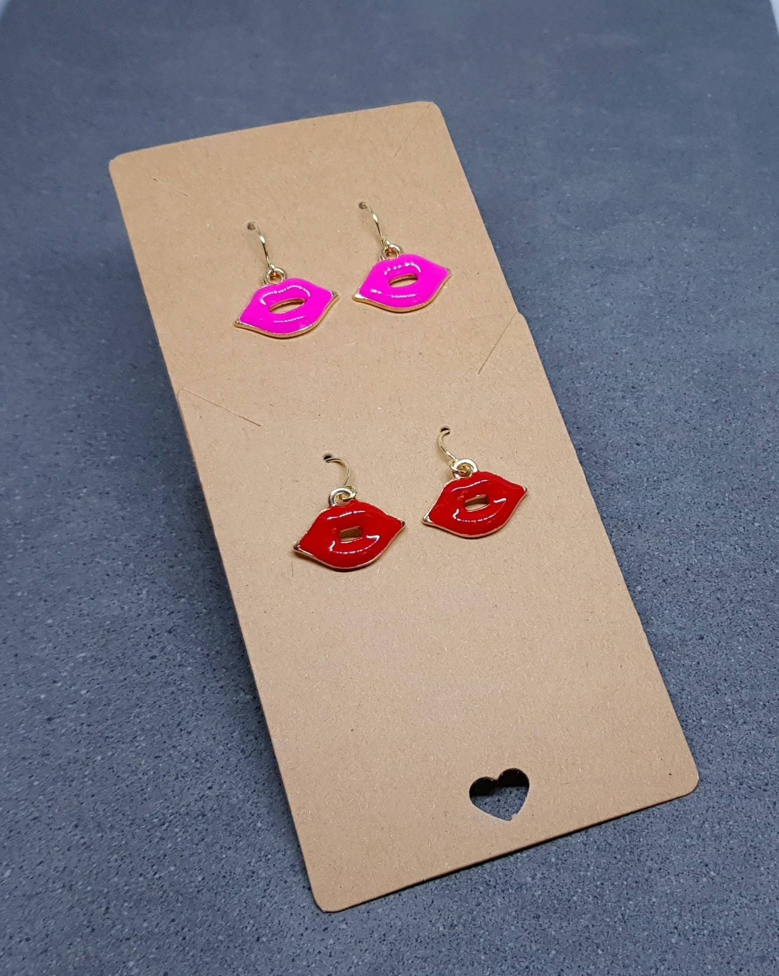 Red Lips Earrings, Pink Lips, Hypoallergenic Earrings, Sexy Lips Earrings, Kitsch Gifts