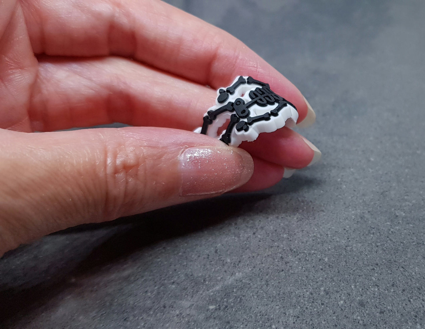 Skeleton embellishments, Gothic Charm, Craft Making, PVC, Halloween, Card Making, Gothic, Wreath Making, Costume Making, Pack of 10