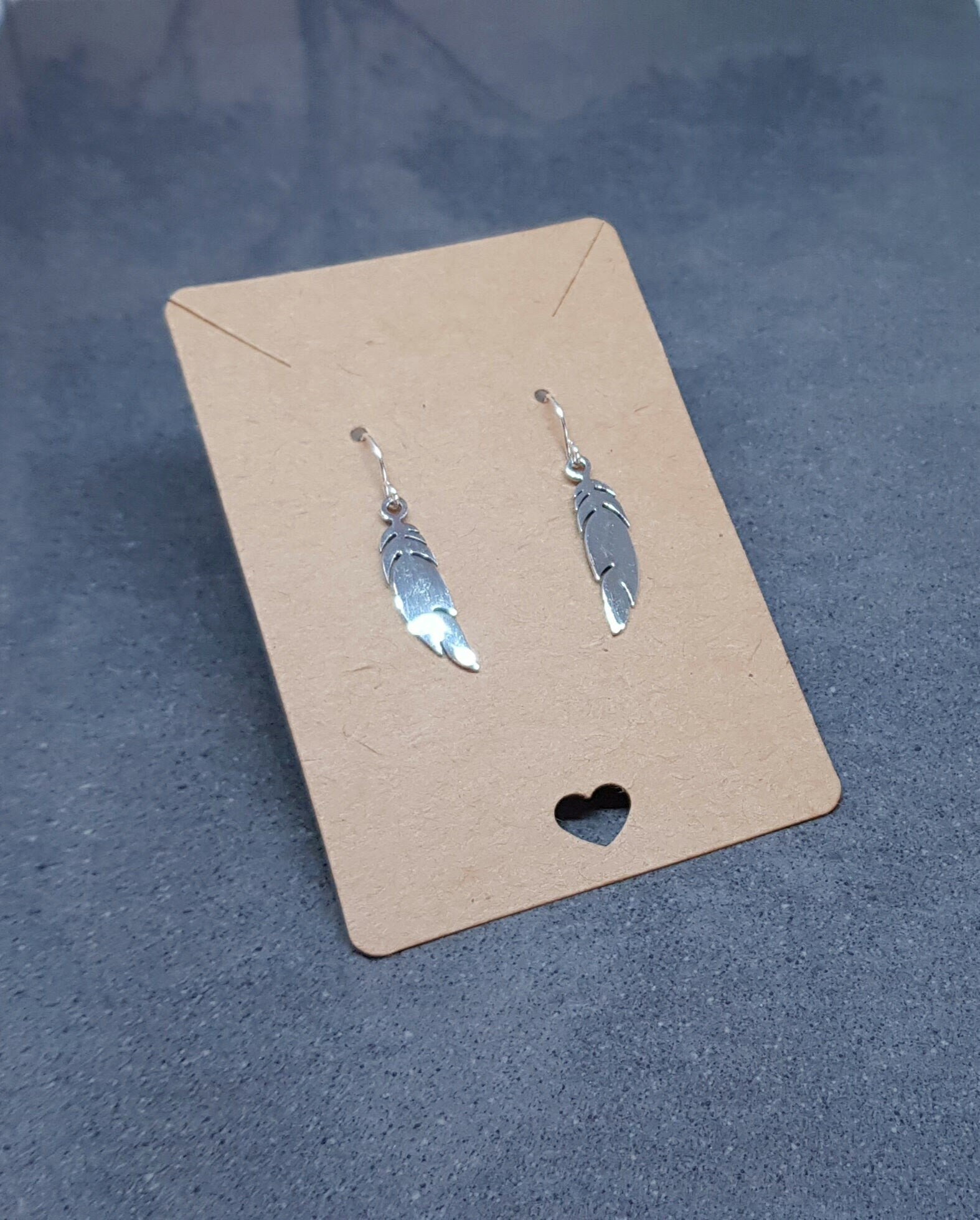 Feather Earrings, Hypoallergenic Ear Wires, Silver Feather Earrings, Stainless Steel Jewellery, Stainless Steel Feather Earrings