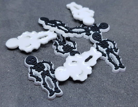 Skeleton embellishments, Gothic Charm, Craft Making, PVC, Halloween, Card Making, Gothic, Wreath Making, Costume Making, Pack of 10