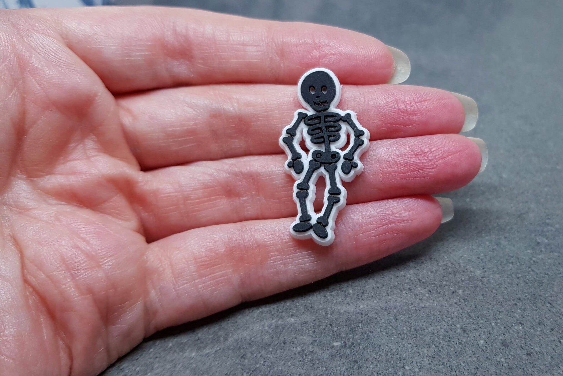 Skeleton embellishments, Gothic Charm, Craft Making, PVC, Halloween, Card Making, Gothic, Wreath Making, Costume Making, Pack of 10