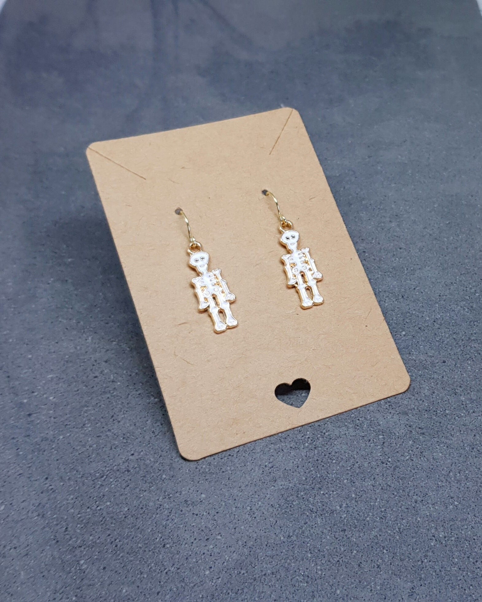 Skeleton Earrings, Hypoallergenic Ear Wires, 925 Sterling Silver Ear Wires, Gothic Jewellery, Halloween, Trick or Treat