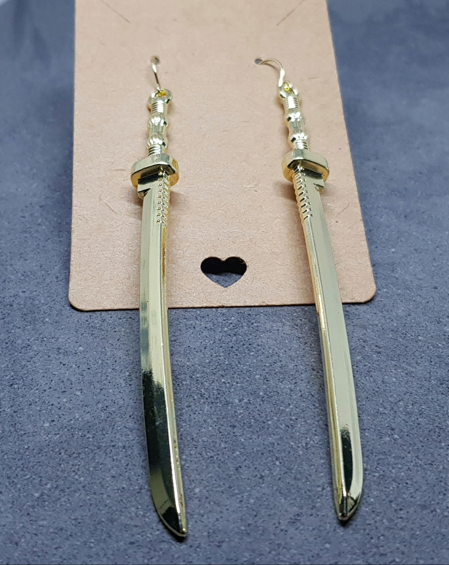 Dagger Earrings, Hypoallergenic Earrings, Sword Earrings, Large Katana Sword Earrings, Samurai Sword Earrings, Gothic Jewellery