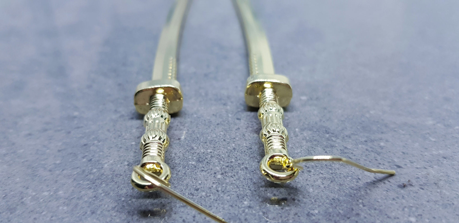 Dagger Earrings, Hypoallergenic Earrings, Sword Earrings, Large Katana Sword Earrings, Samurai Sword Earrings, Gothic Jewellery