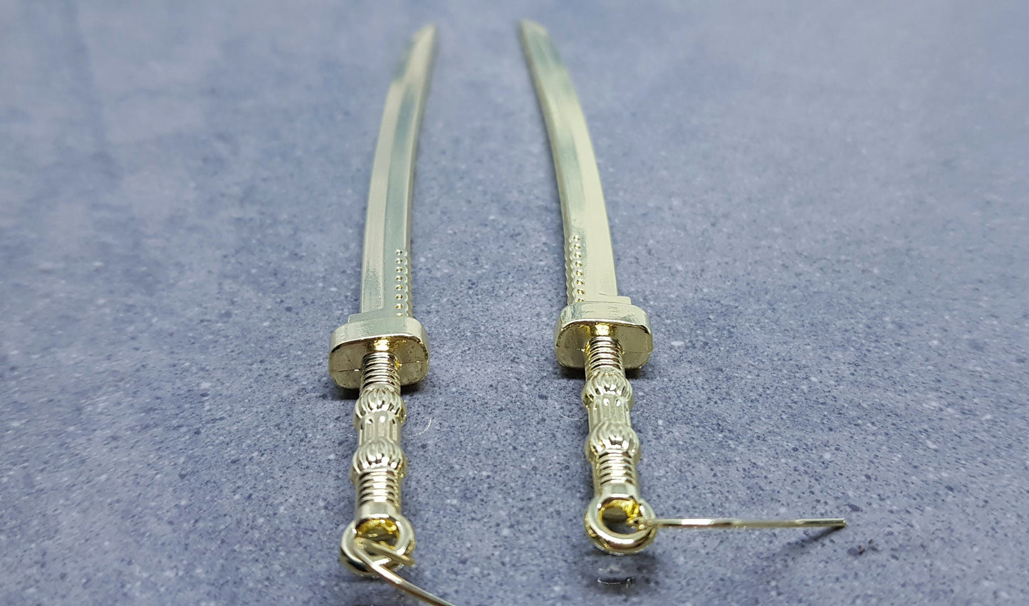 Dagger Earrings, Hypoallergenic Earrings, Sword Earrings, Large Katana Sword Earrings, Samurai Sword Earrings, Gothic Jewellery