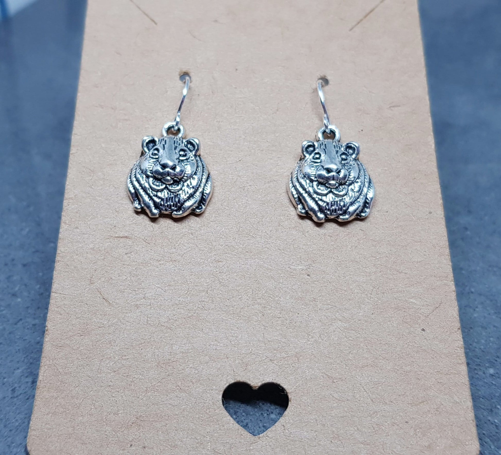 Guinea Pig Earrings, Hypoallergenic Ear Wires, 925 Sterling Silver Ear Wires, Surgical Steel Ear Wires