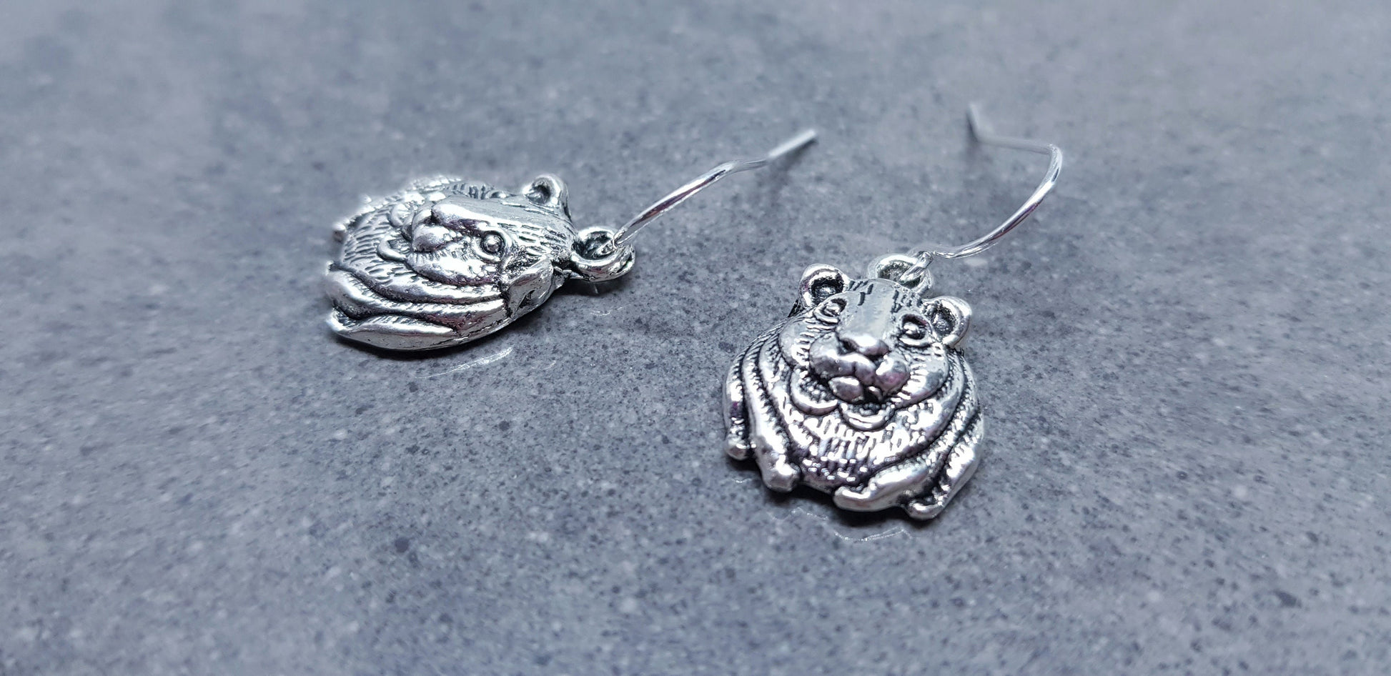 Guinea Pig Earrings, Hypoallergenic Ear Wires, 925 Sterling Silver Ear Wires, Surgical Steel Ear Wires