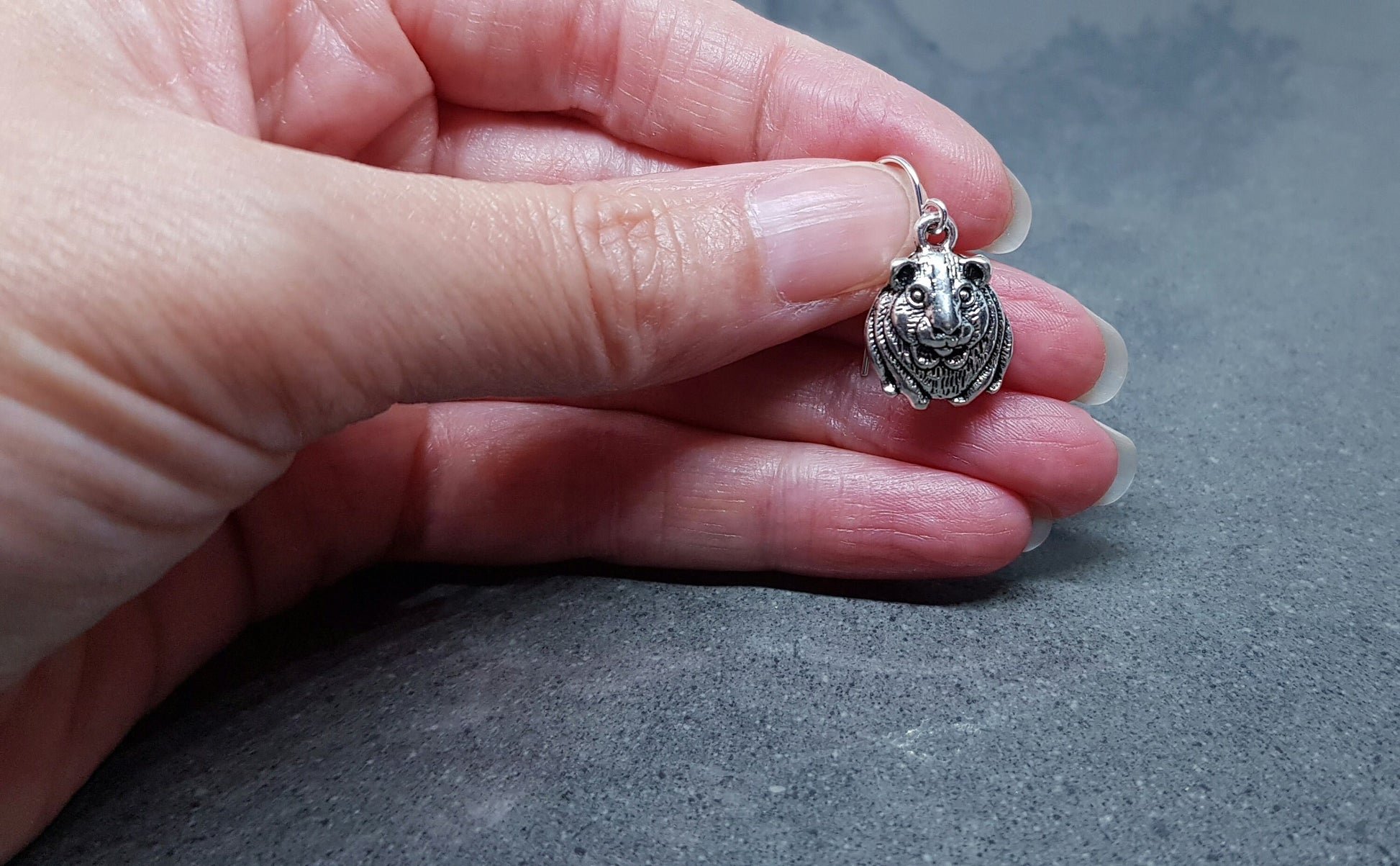 Guinea Pig Earrings, Hypoallergenic Ear Wires, 925 Sterling Silver Ear Wires, Surgical Steel Ear Wires