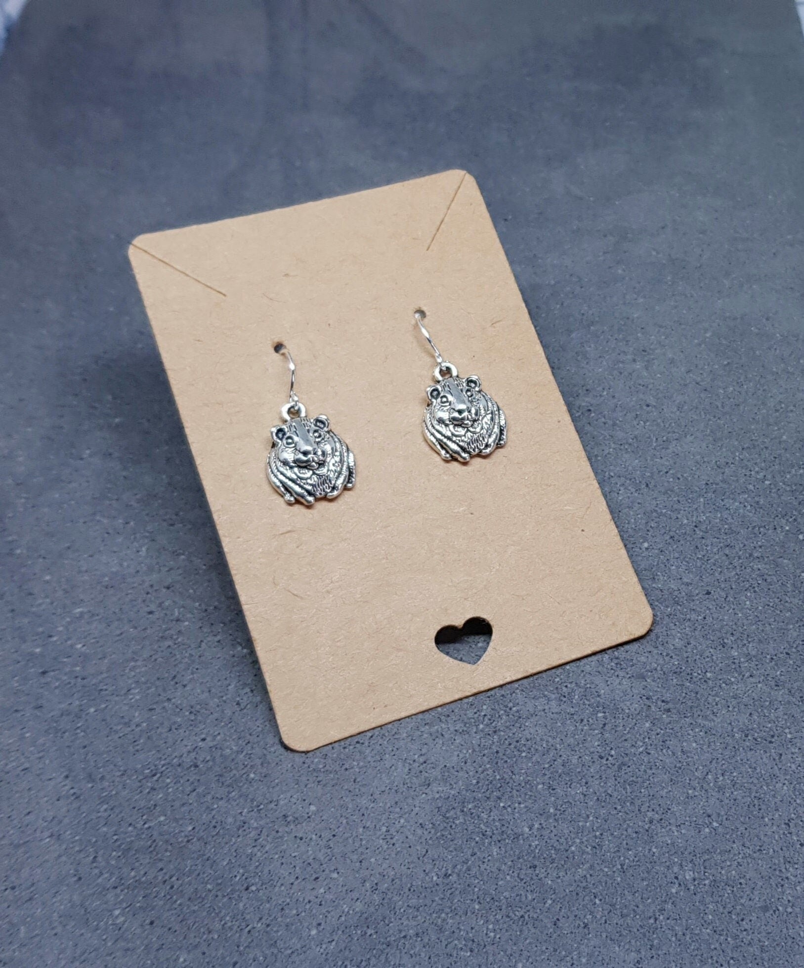 Guinea Pig Earrings, Hypoallergenic Ear Wires, 925 Sterling Silver Ear Wires, Surgical Steel Ear Wires