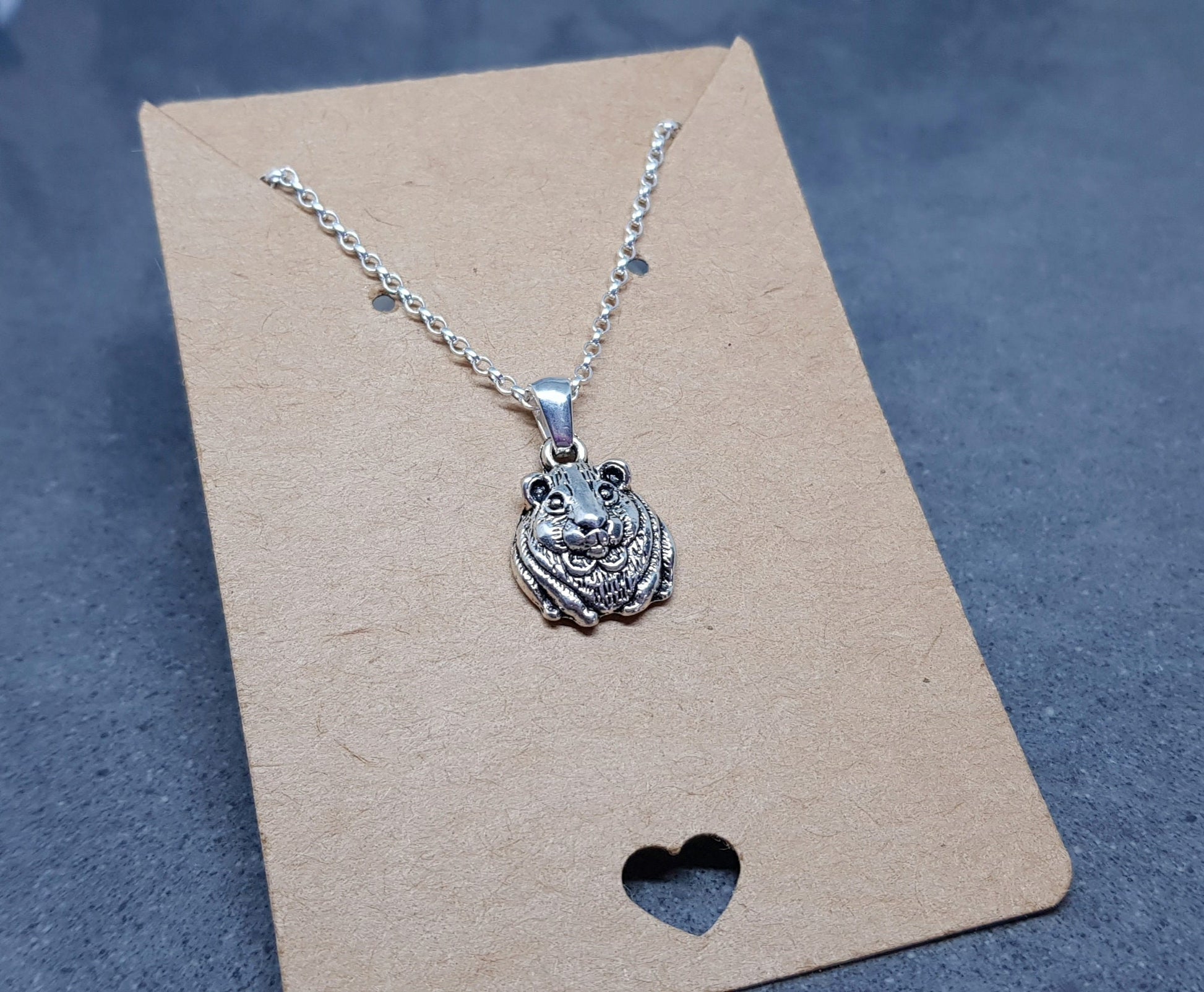 Guinea Pig Necklace, Guinea Pig Choker, Gift For Guinea Pig Owner, Pet Loss, Guinea Pig Jewellery