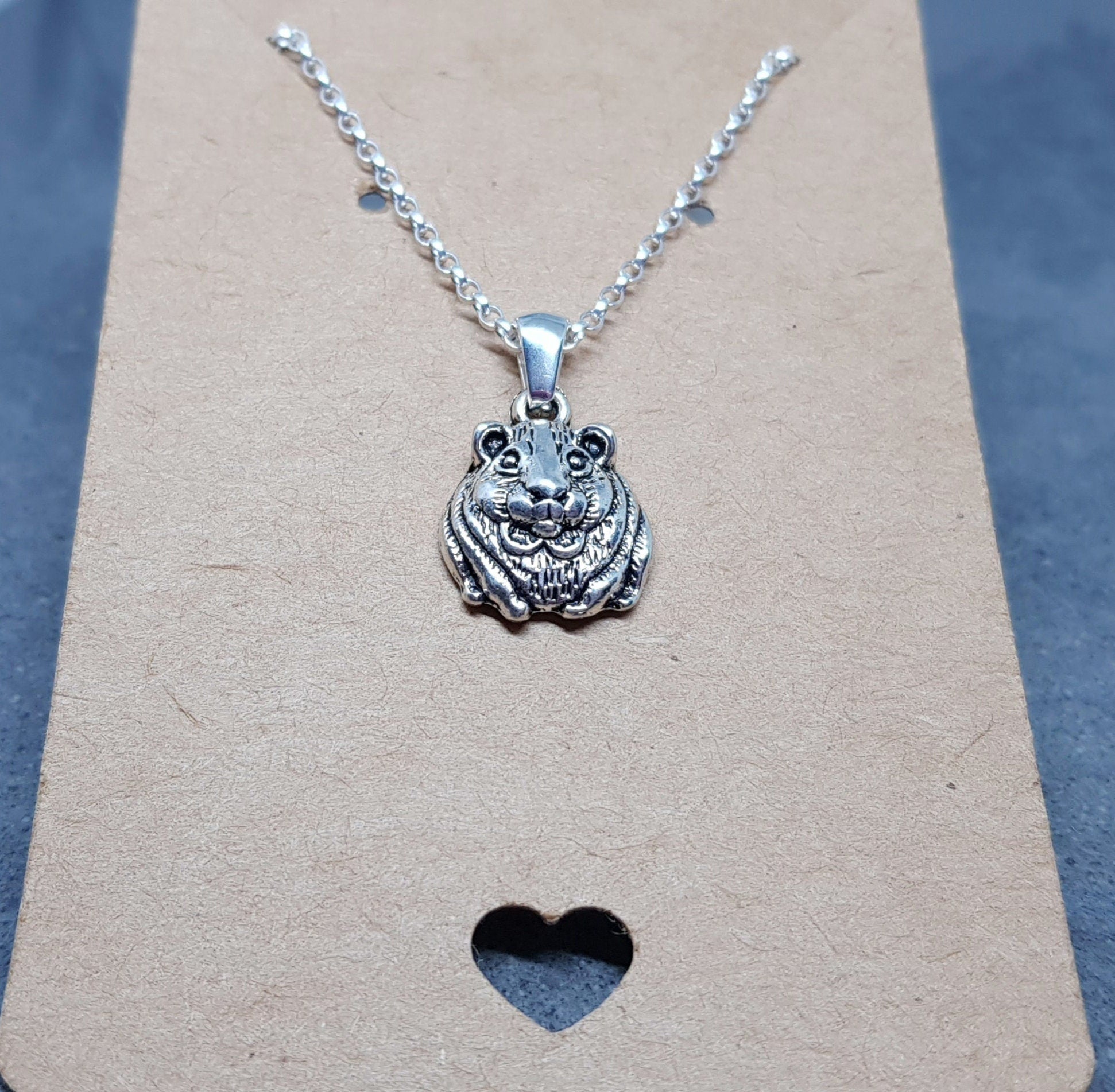 Guinea Pig Necklace, Guinea Pig Choker, Gift For Guinea Pig Owner, Pet Loss, Guinea Pig Jewellery