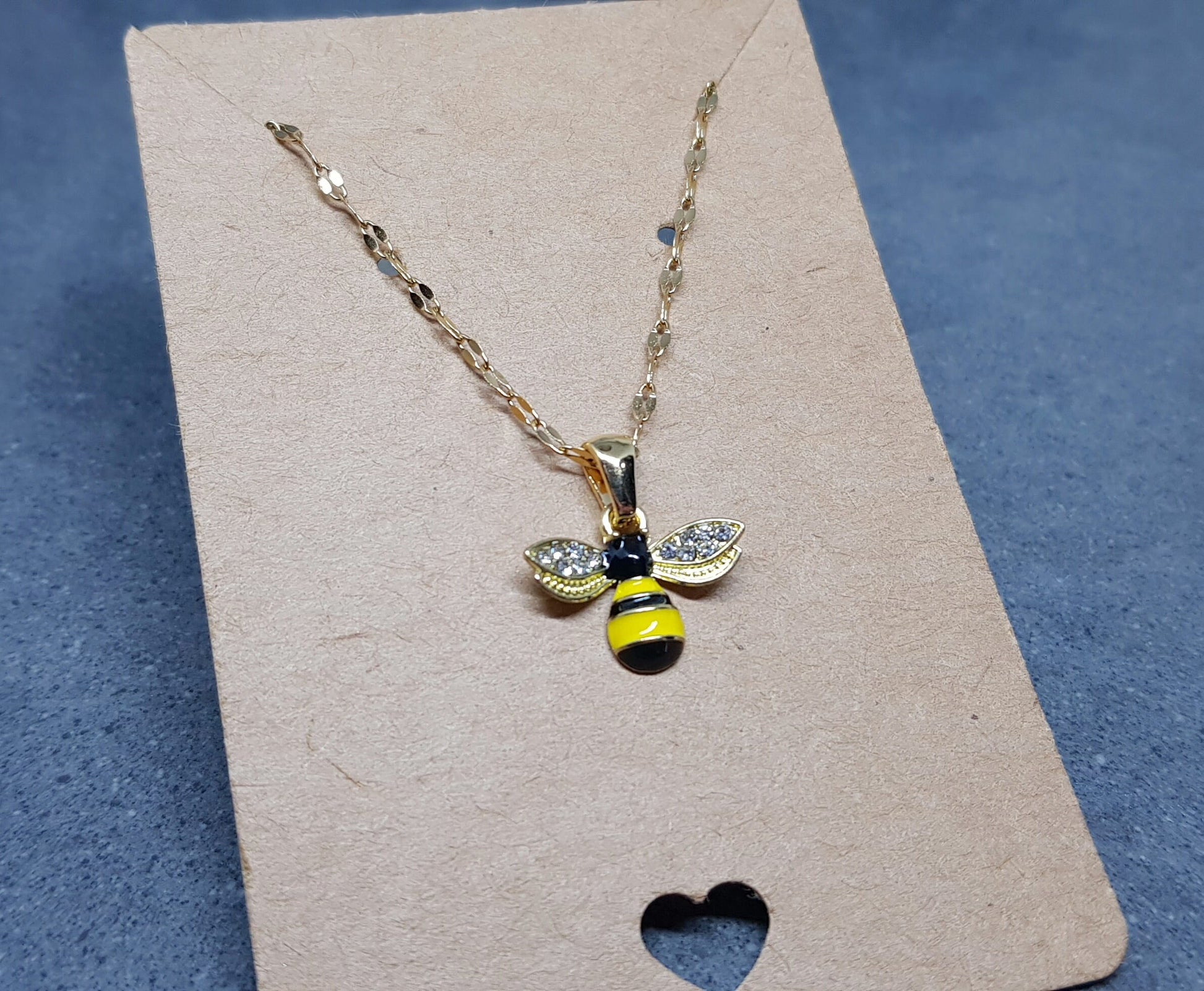Crystal Rhinestone Bee Necklace, Bumble Bee Necklace, Minimalistic Choker, Crystal Rhinestone, Retro Choker, Insect Gifts