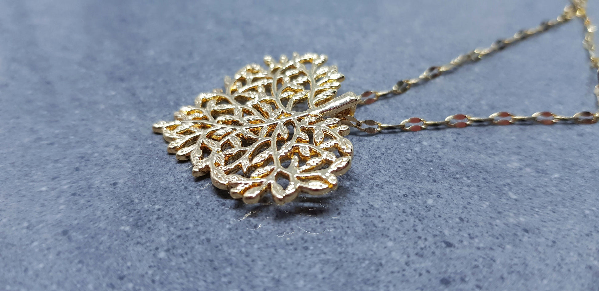 Tree Heart Necklace, Leaf Jewellery, Heart Jewellery, Stainless Steel Necklace, Heart Gifts