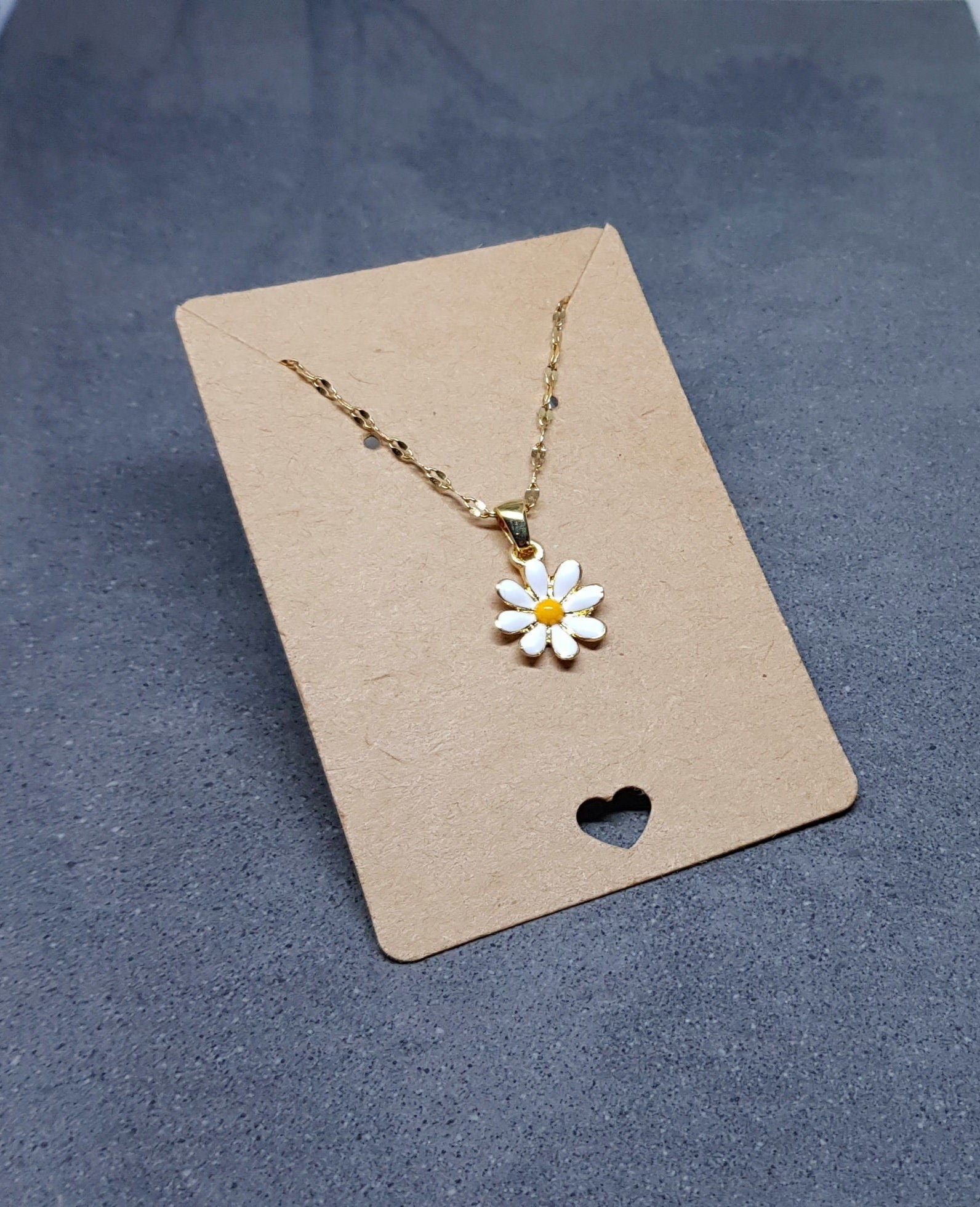 Gold Daisy Necklace, Minamalistic Necklace, Retro Necklace, Daisy Choker, Light Gold Plated