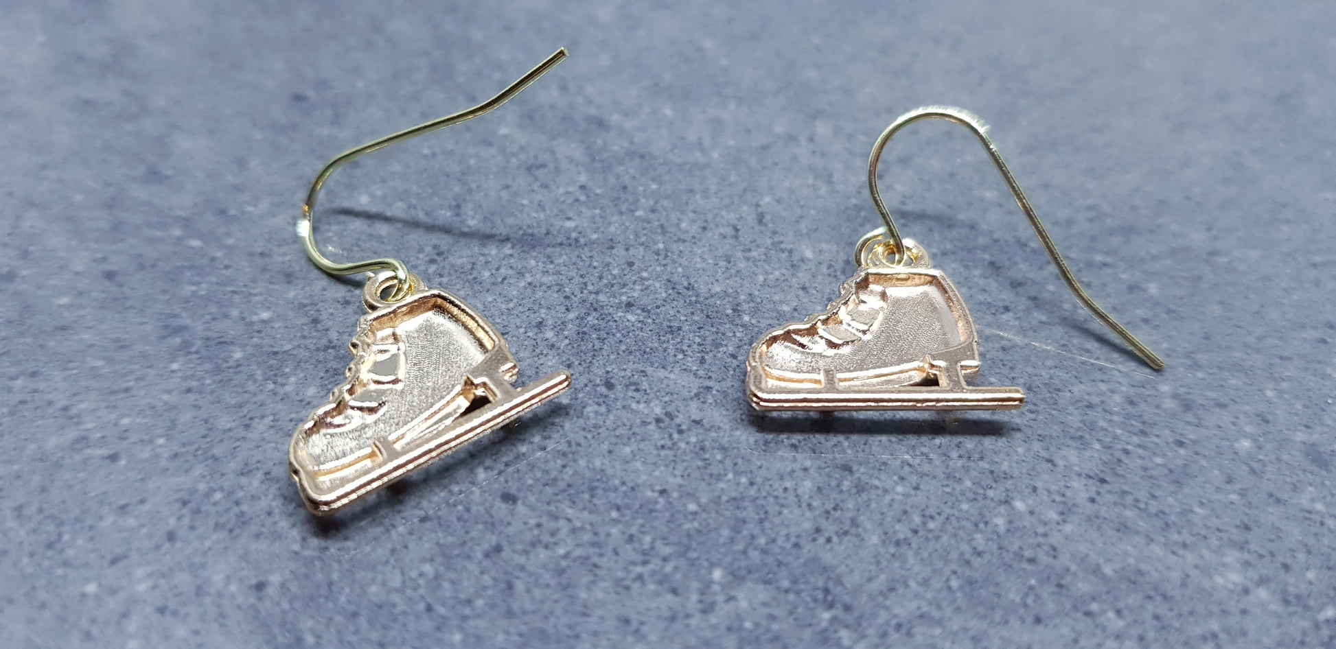 Ice Skate Earrings, Hypoallergenic Ear Wires, Christmas Earrings, Festive Earrings, Skaters Jewellery