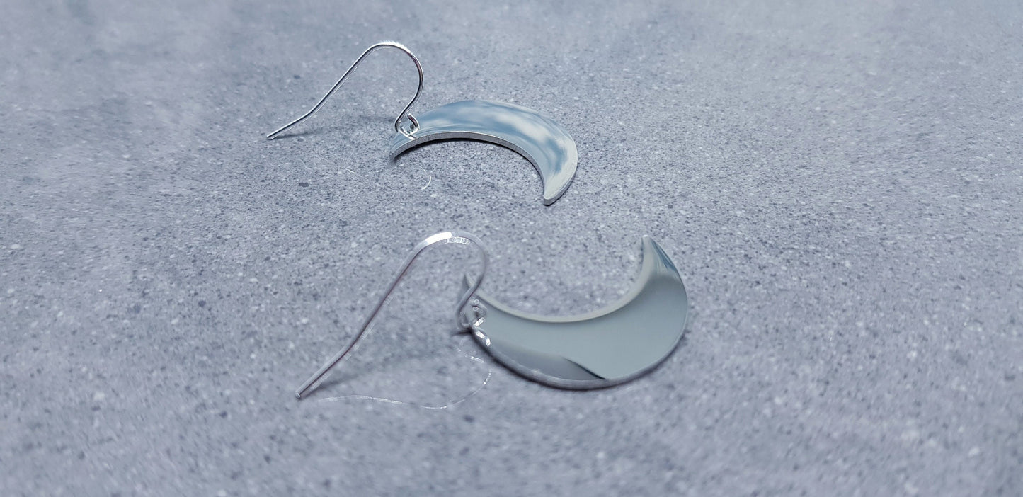 Moon Earrings, Choice of Ear Wires, Sterling Silver Ear Wires, Crescent Moon Earrings, Celestial Earrings, Moon Jewellery