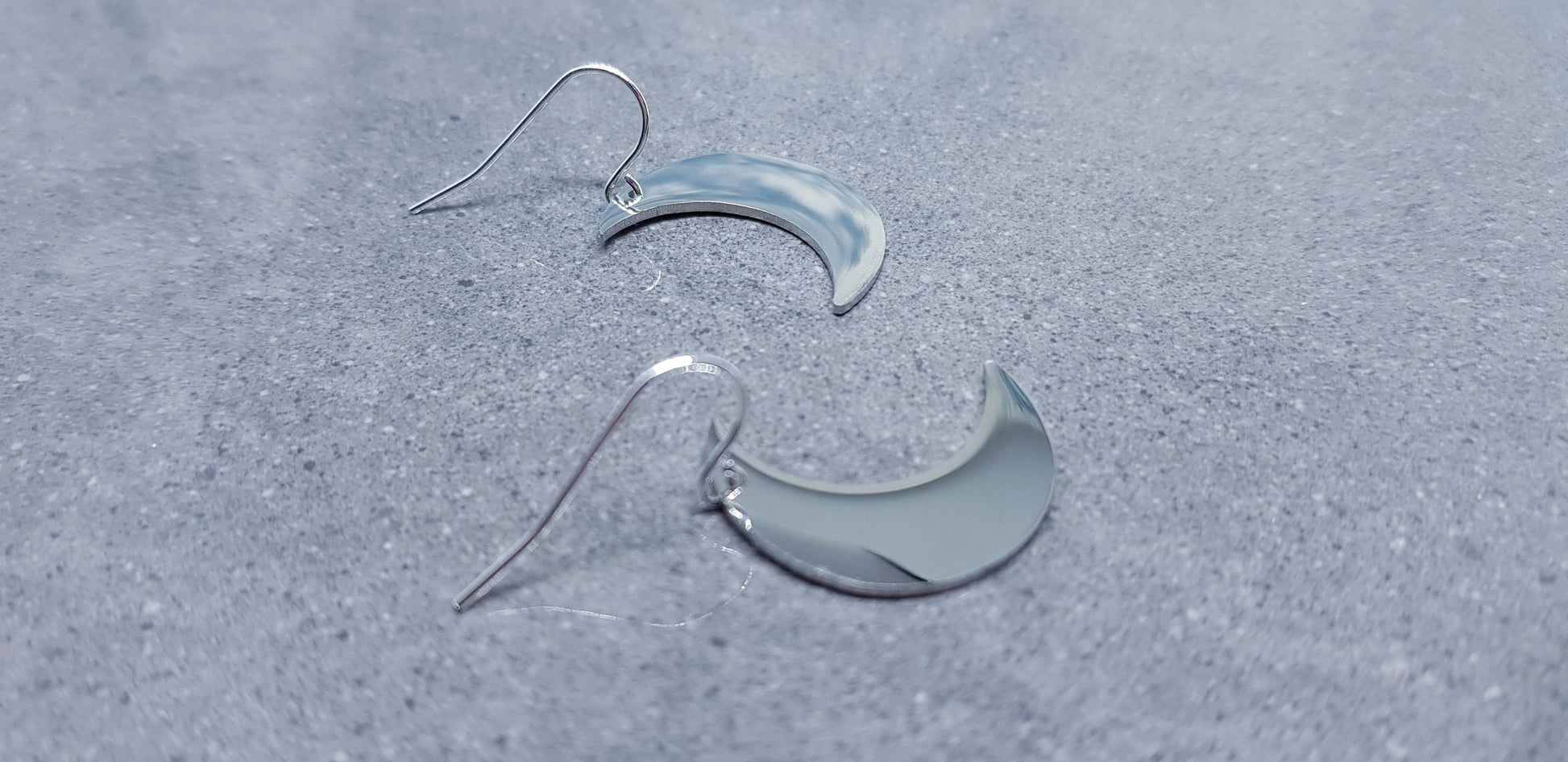 Moon Earrings, Choice of Ear Wires, Sterling Silver Ear Wires, Crescent Moon Earrings, Celestial Earrings, Moon Jewellery