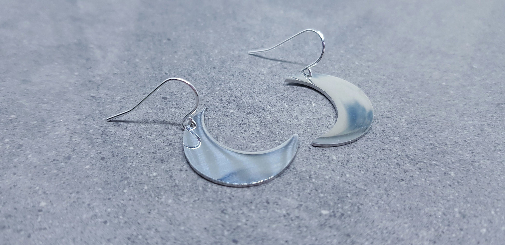 Moon Earrings, Choice of Ear Wires, Sterling Silver Ear Wires, Crescent Moon Earrings, Celestial Earrings, Moon Jewellery