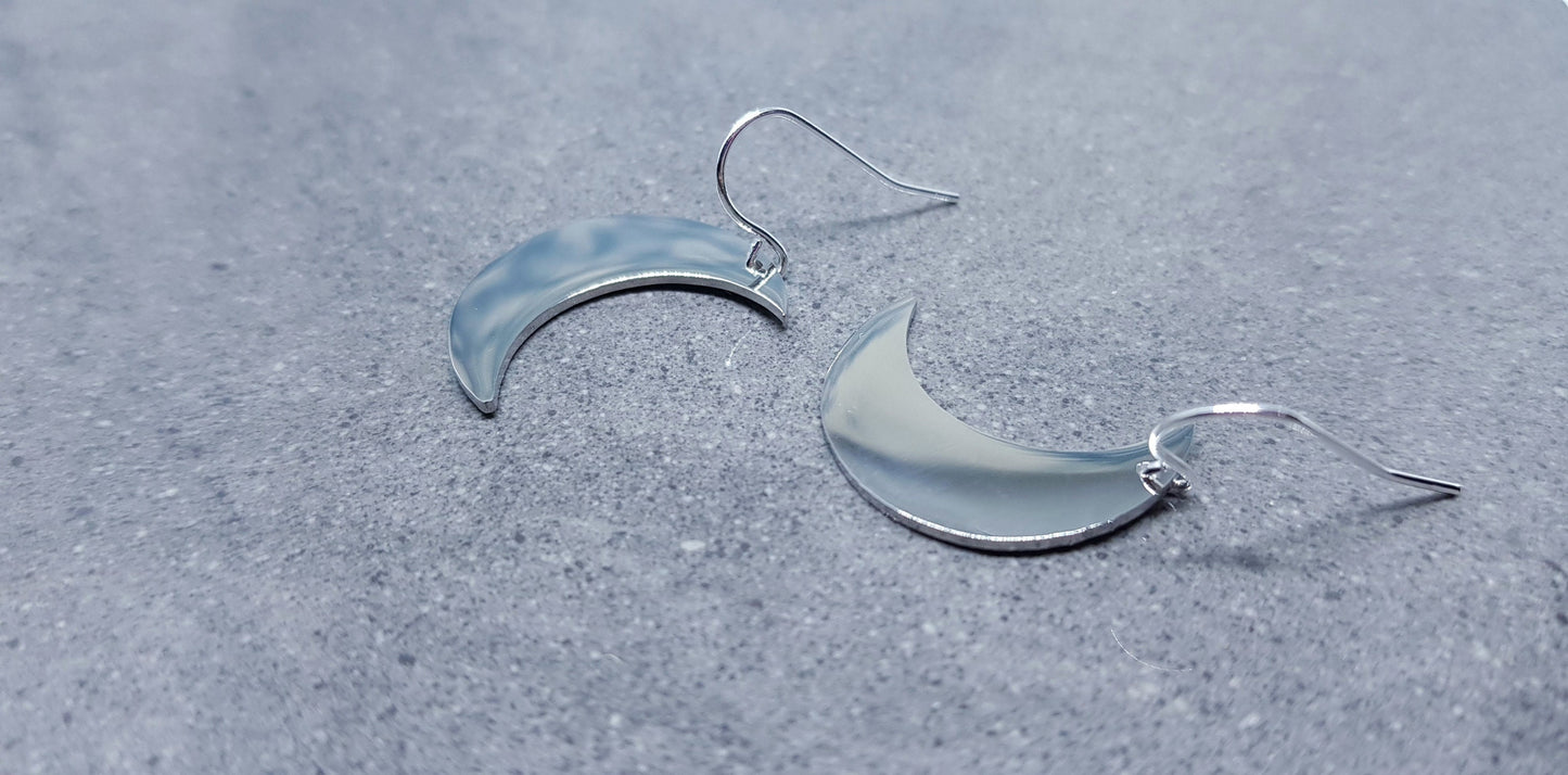 Moon Earrings, Choice of Ear Wires, Sterling Silver Ear Wires, Crescent Moon Earrings, Celestial Earrings, Moon Jewellery