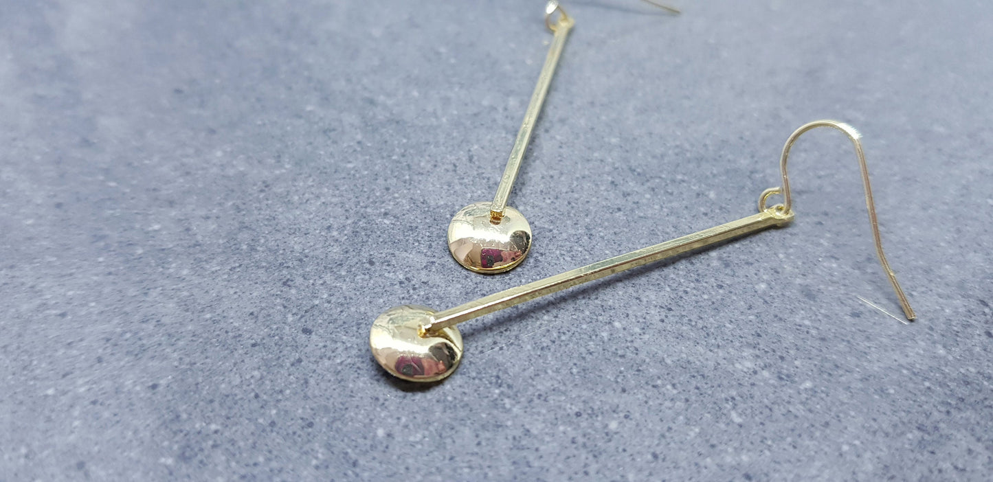 Gold Spoon Earrings, Hypoallergenic Ear Wires, Teaspoon Earrings, Novelty Spoon Gifts, Spoon Jewellery