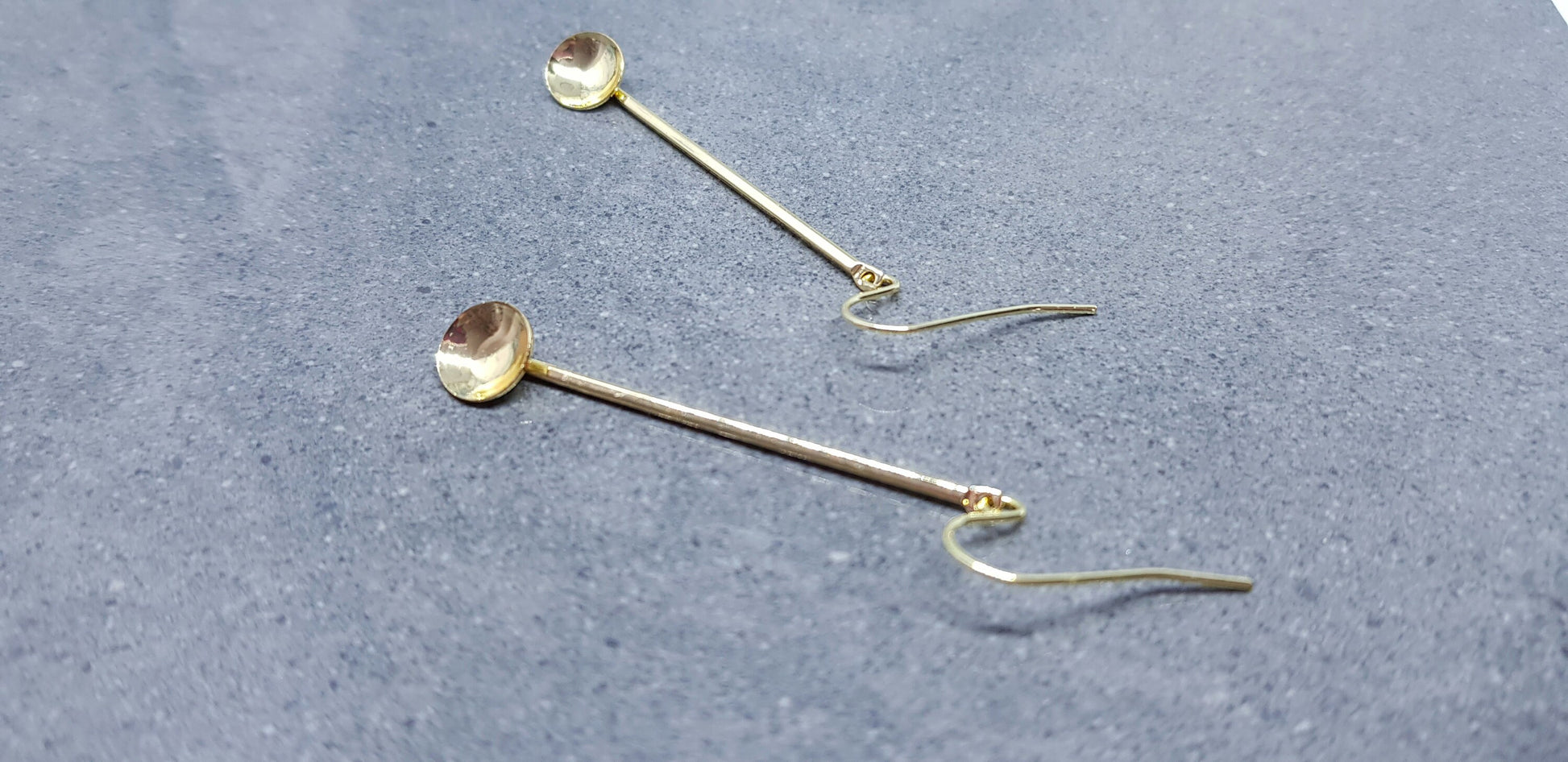 Gold Spoon Earrings, Hypoallergenic Ear Wires, Teaspoon Earrings, Novelty Spoon Gifts, Spoon Jewellery