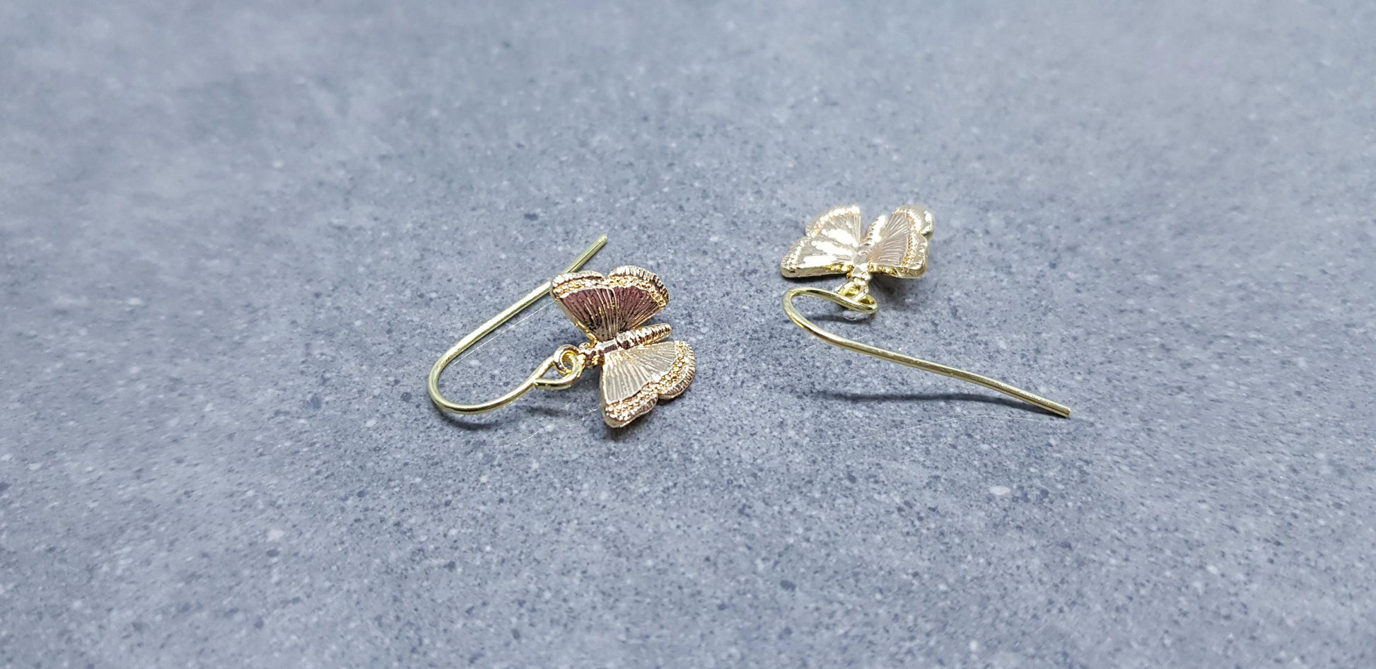 Butterfly Earrings, Hypoallergenic Ear Wires, Gold Butterfly Jewelry, Gift for her