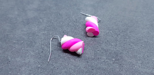 Flump Earrings, Hypoallergenic Ear Wires, Marshmallow Earrings, Flump Marshmallow Jewelry, Super Cute Earrings, Handmade Earrings