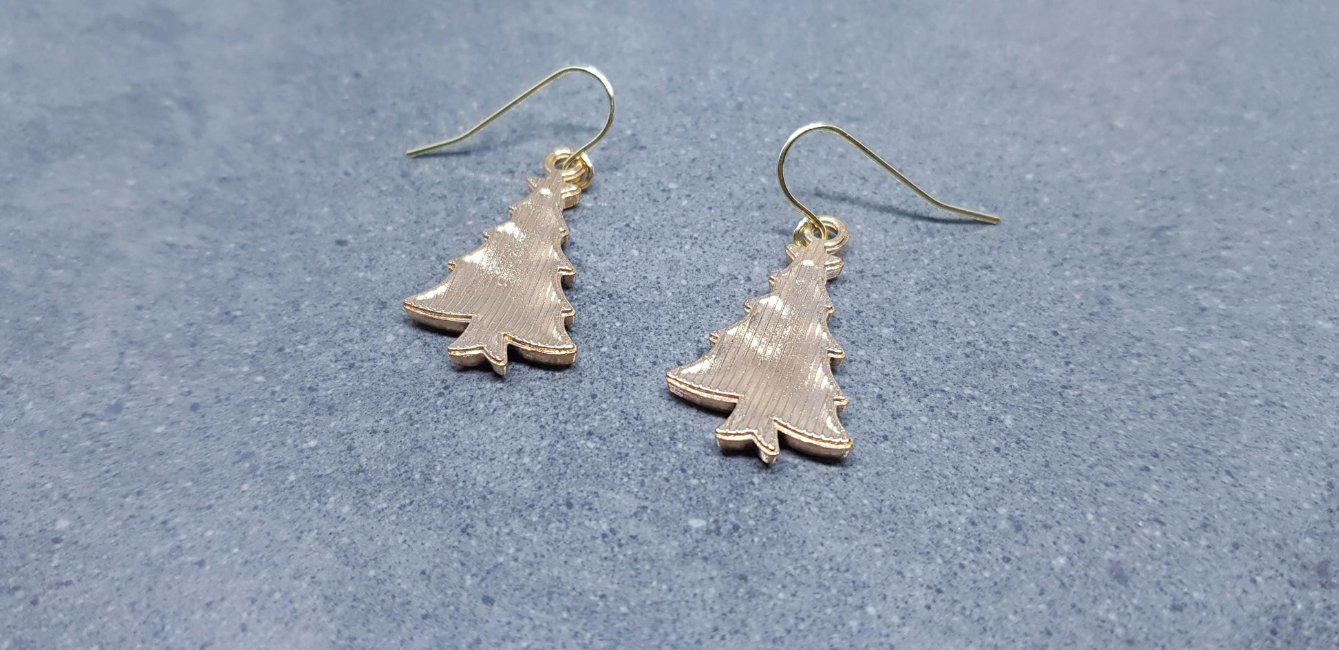 Christmas Tree Earrings, Choice of Ear Wires, Gold Christmas Earrings, Festive Earrings, Green, Red, White Enamelling, Christmas Tree