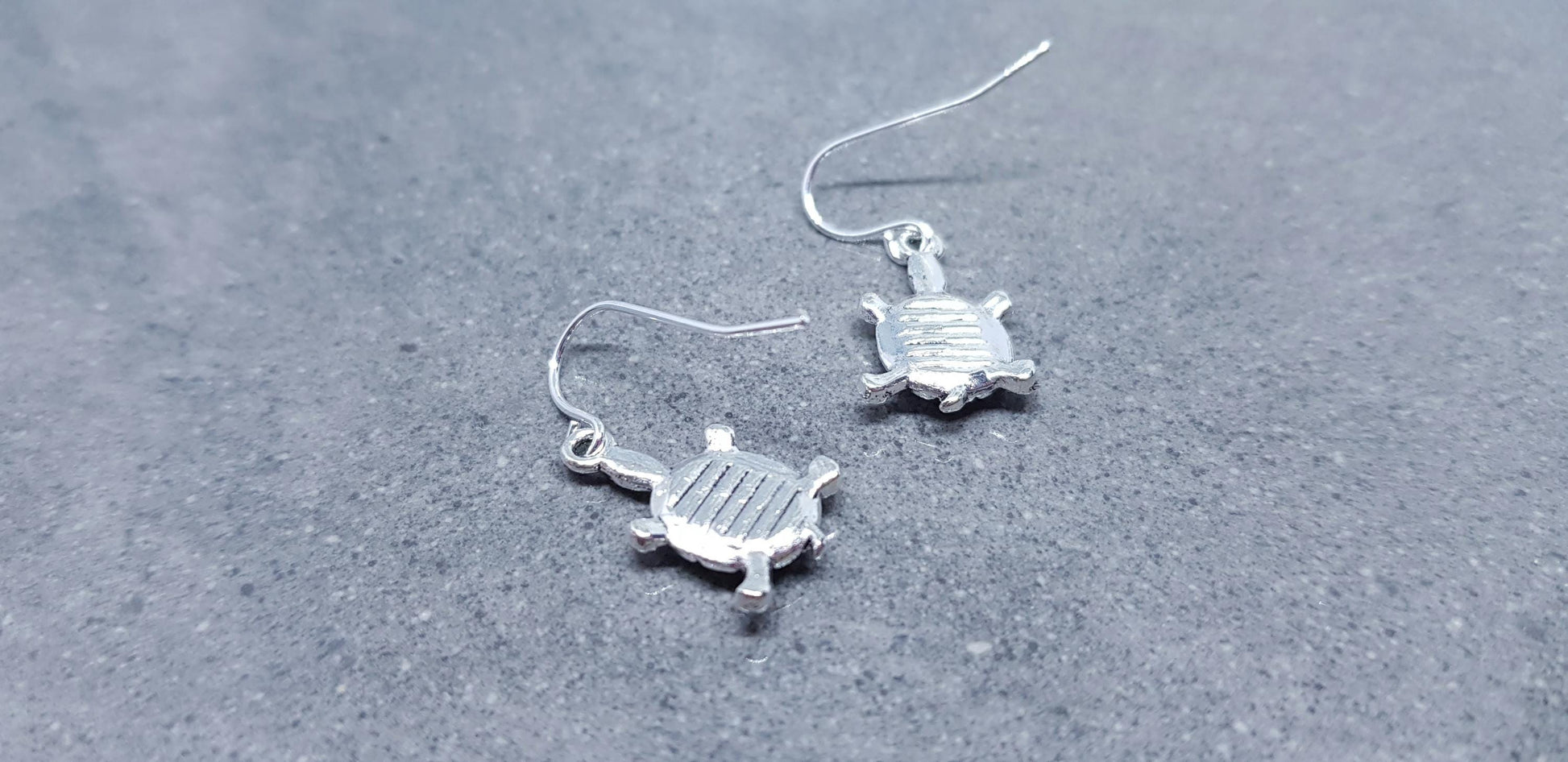 Turtle Earrings, Hypoallergenic Ear Wires, Tortoise Earrings, Tortoise Gifts, Turtle Jewellery