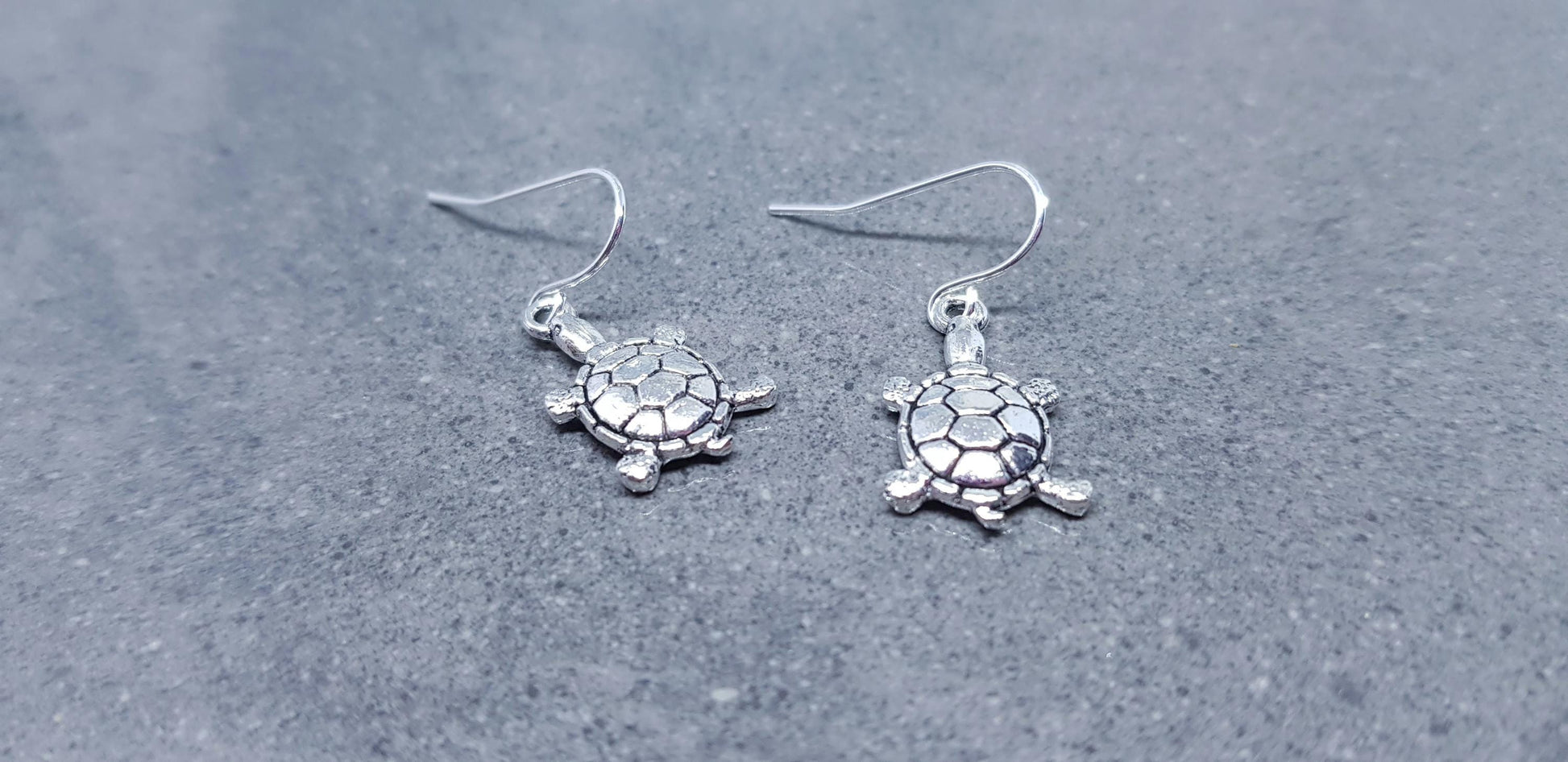 Turtle Earrings, Hypoallergenic Ear Wires, Tortoise Earrings, Tortoise Gifts, Turtle Jewellery