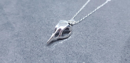 Bird Skull Necklace, Raven Skull Necklace, Raven Skull Choker, Skull Necklace, Gothic Jewellery