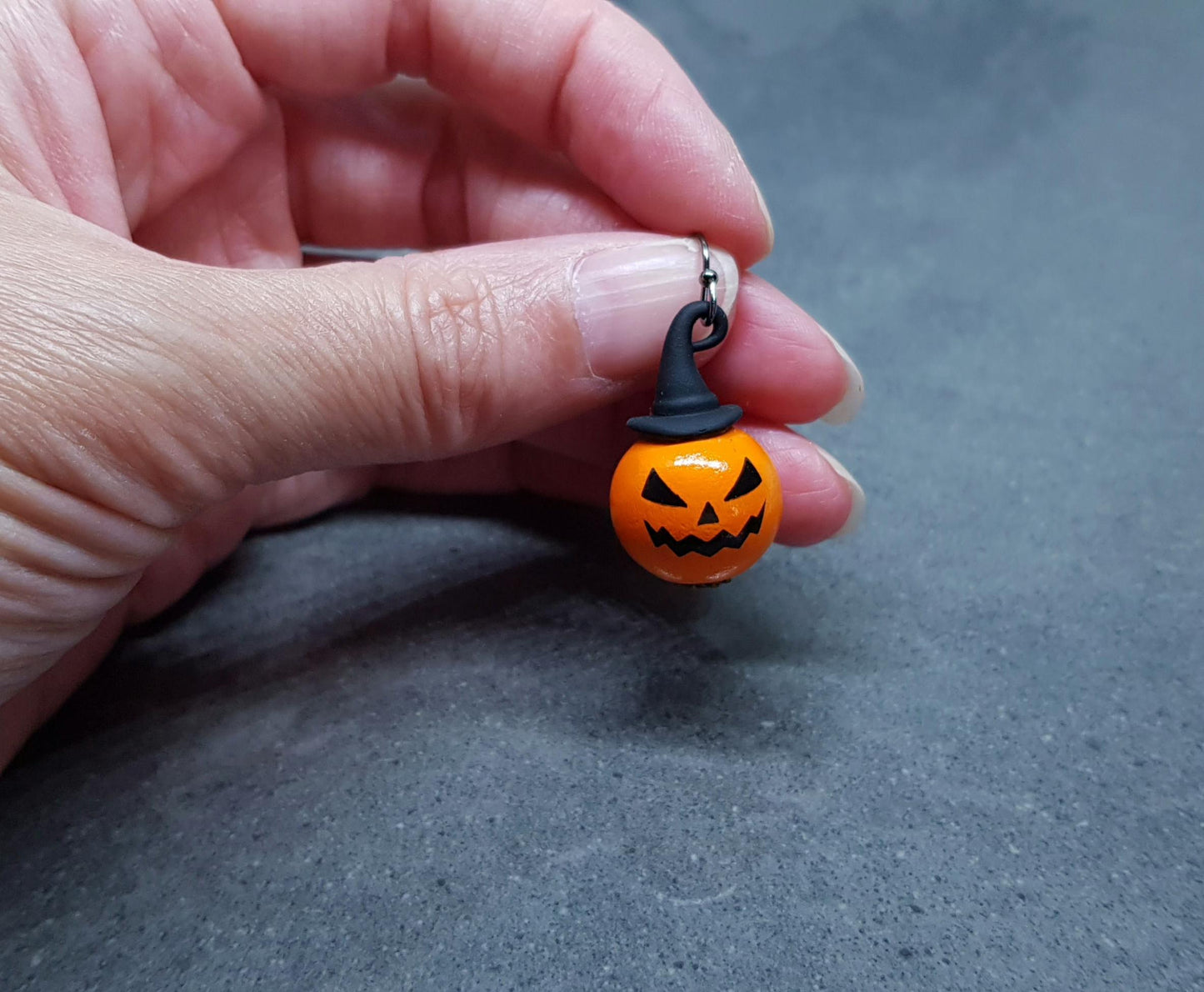 Pumpkin Earrings, Hypoallergenic Ear Wires, Jack O'lantern Earrings, Scary Pumpkin Jewelry, Autumn Earrings, Fall Halloween