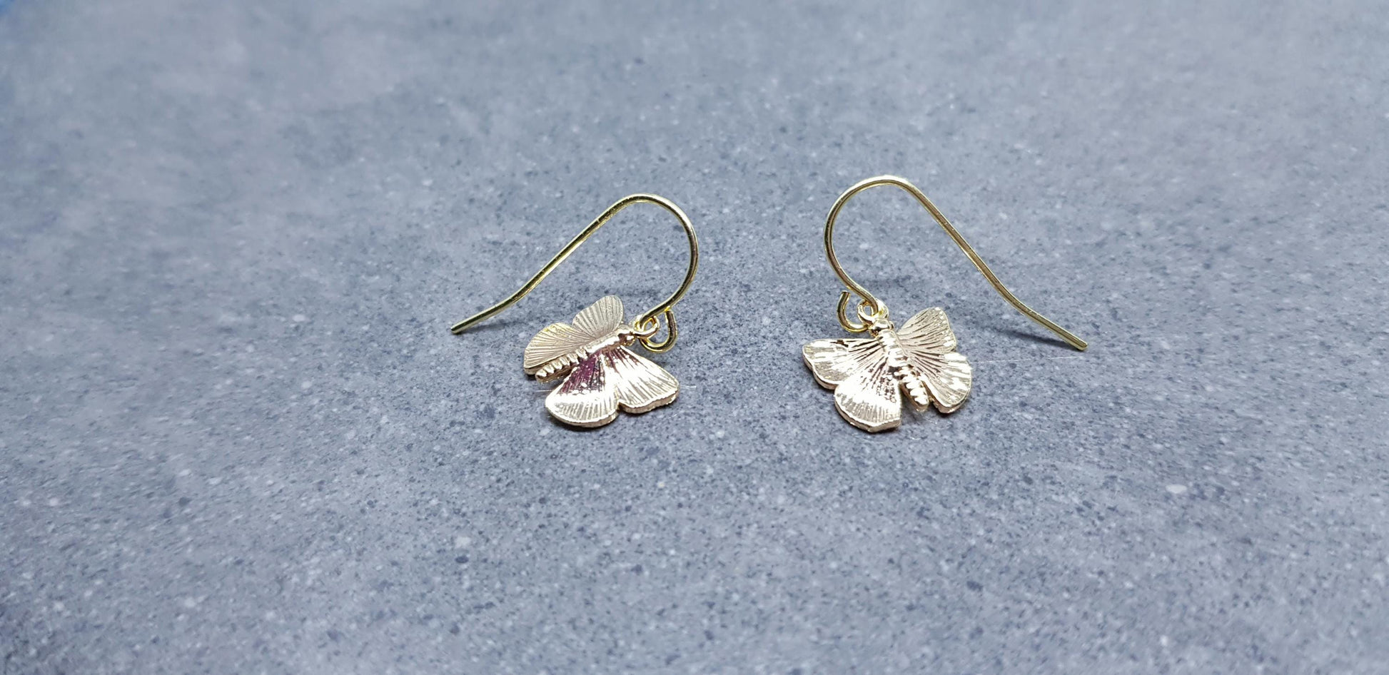 Butterfly Earrings, Hypoallergenic Ear Wires, Gold Butterfly Jewelry, Gift for her