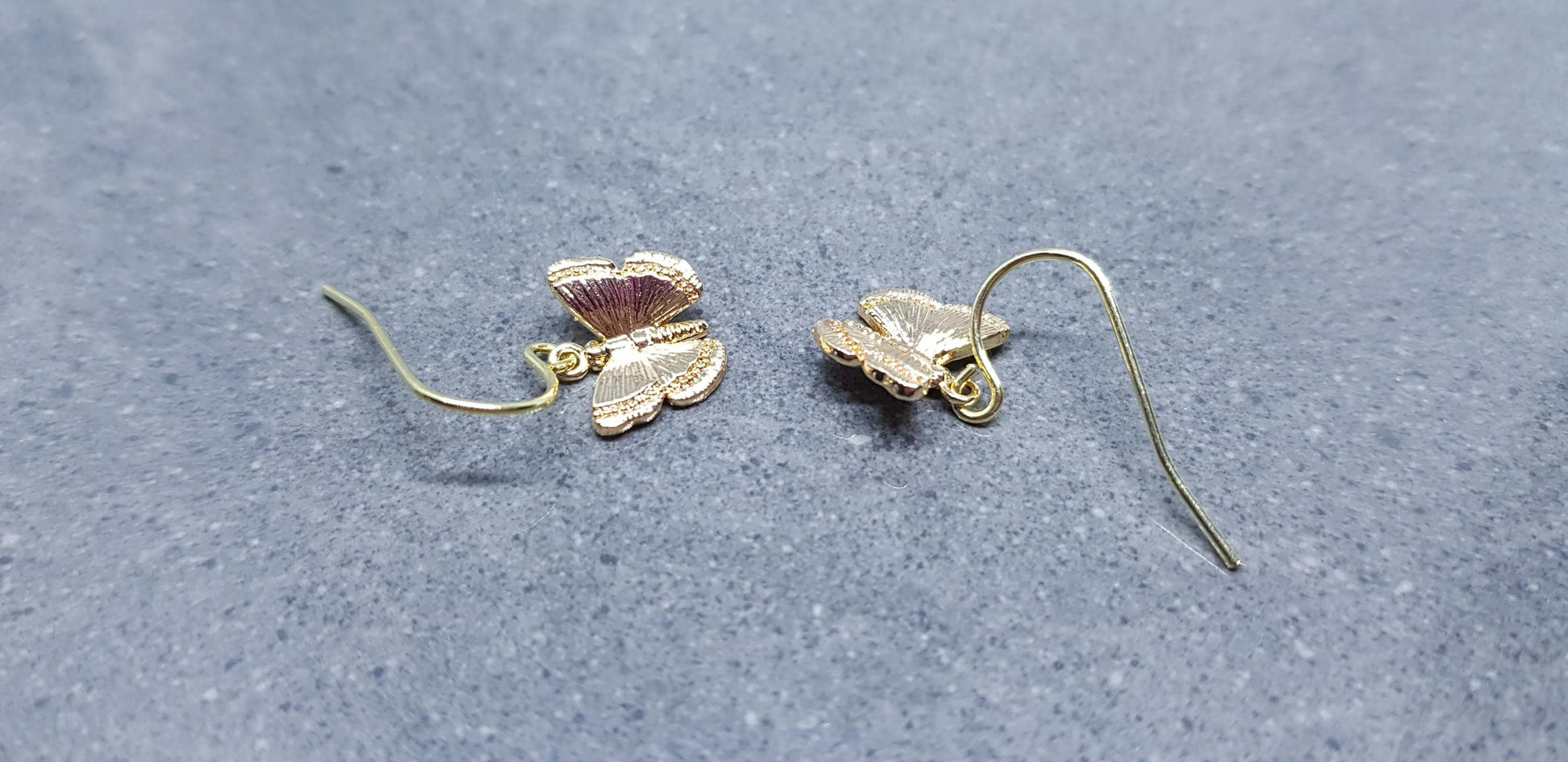 Butterfly Earrings, Hypoallergenic Ear Wires, Gold Butterfly Jewelry, Gift for her