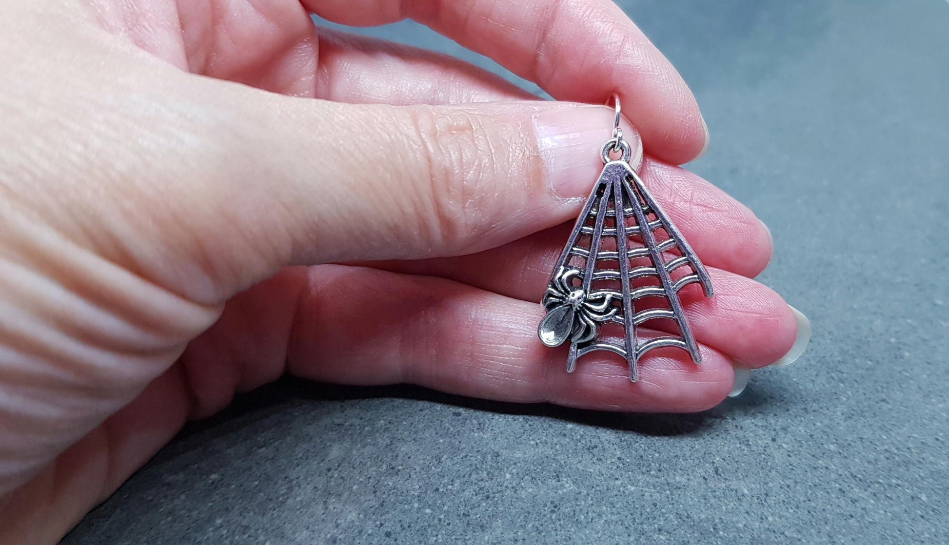 Spider Web Earrings, Hypoallergenic Ear Wires, Cob Web Earrings, Gothic Earrings, Spider Earrings