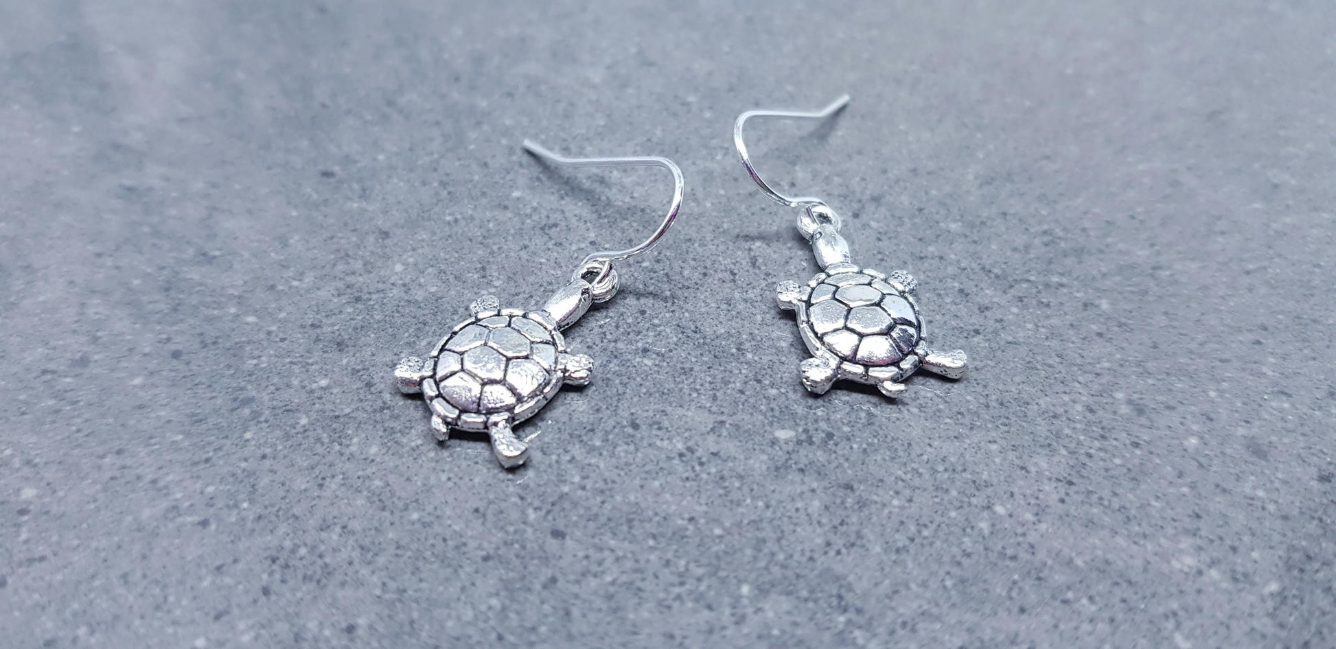 Turtle Earrings, Hypoallergenic Ear Wires, Tortoise Earrings, Tortoise Gifts, Turtle Jewellery