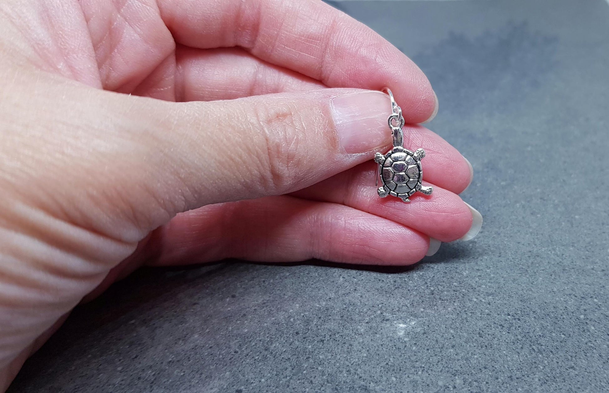 Turtle Earrings, Hypoallergenic Ear Wires, Tortoise Earrings, Tortoise Gifts, Turtle Jewellery
