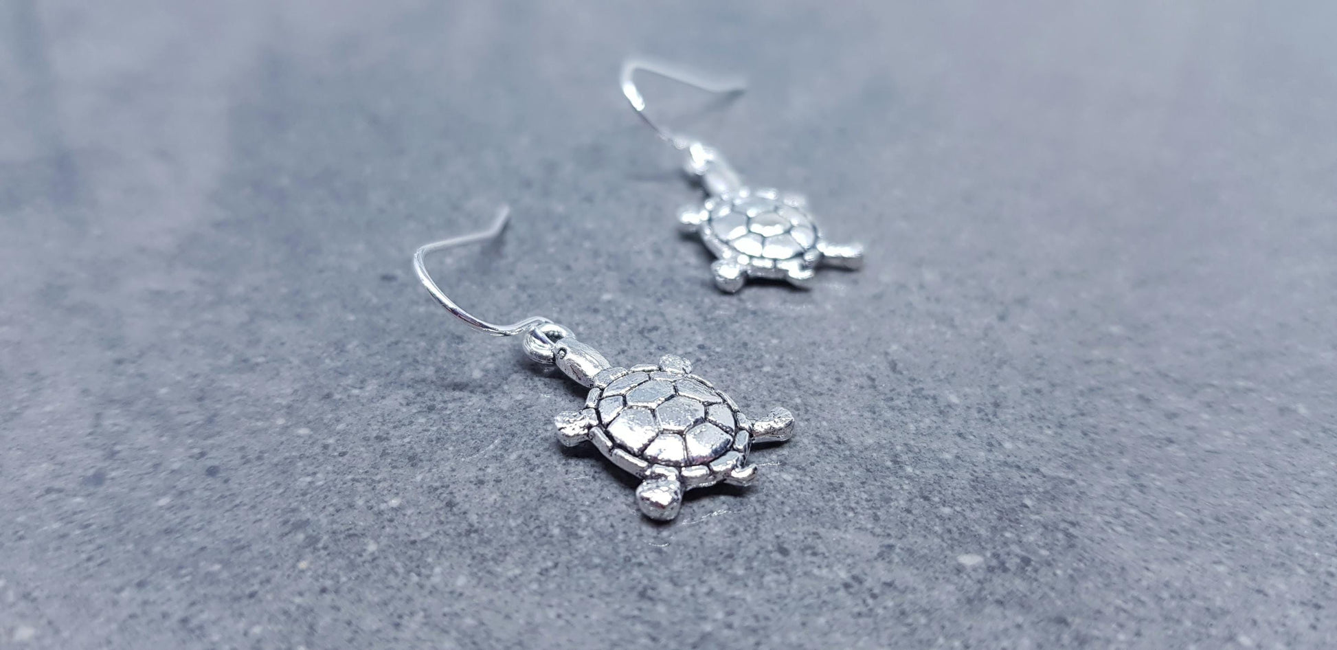 Turtle Earrings, Hypoallergenic Ear Wires, Tortoise Earrings, Tortoise Gifts, Turtle Jewellery