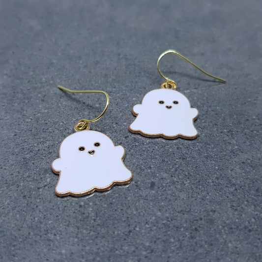 Ghost Earrings, Hypoallergenic Ear Wires, Autumn Fall Earrings, Halloween Earrings, Halloween Party, Hallows Eve, Sheet Ghost, Cute Ghost