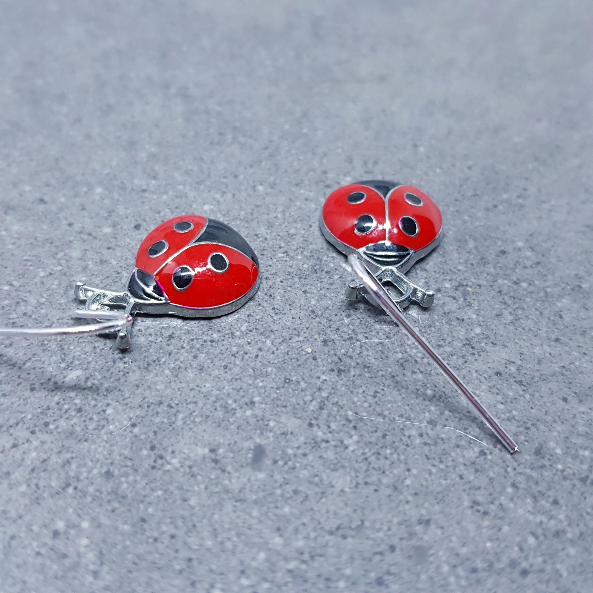 Ladybird Earrings, Hypoallergenic Ear Wires, Cute Earrings, Ladybird Gifts, Ladybird Jewellery