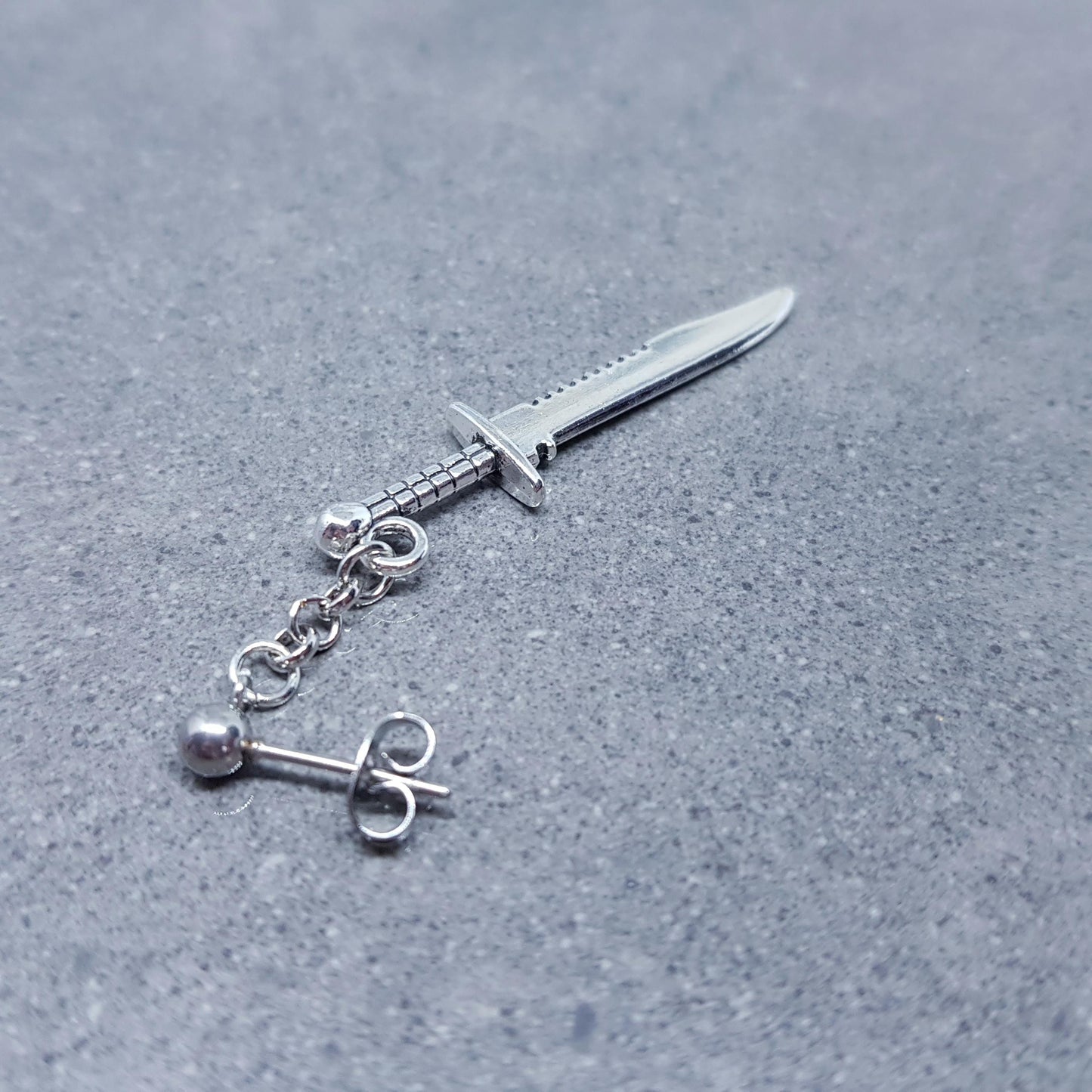 Dagger Earrings, Hypoallergenic Ear Wires, Surgical Steel Hypoallergenic Studs, Handmade Item, Gothic Jewellery, UK